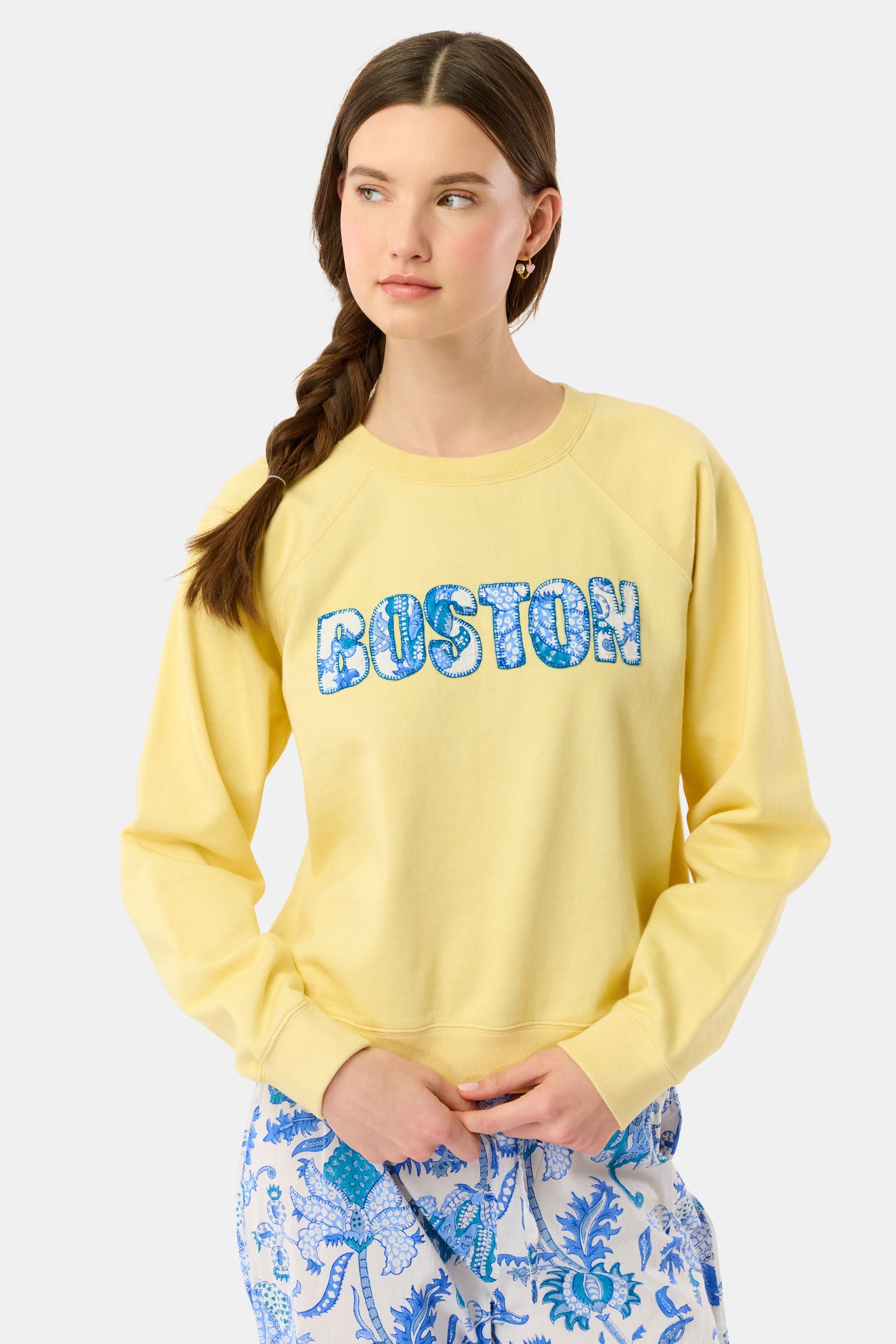 Boston Applique Crewneck