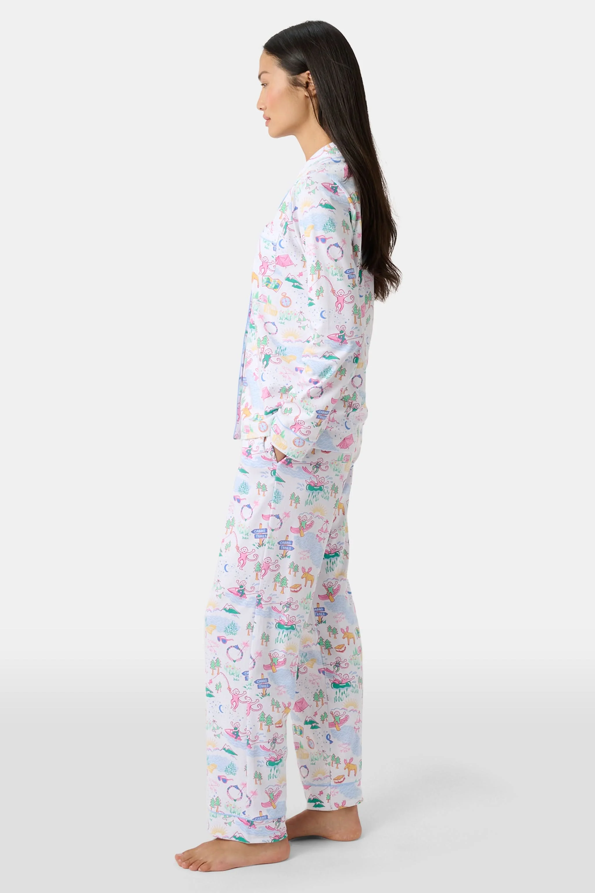 Camp RR Long Sleeve Polo Pajamas - Image 3