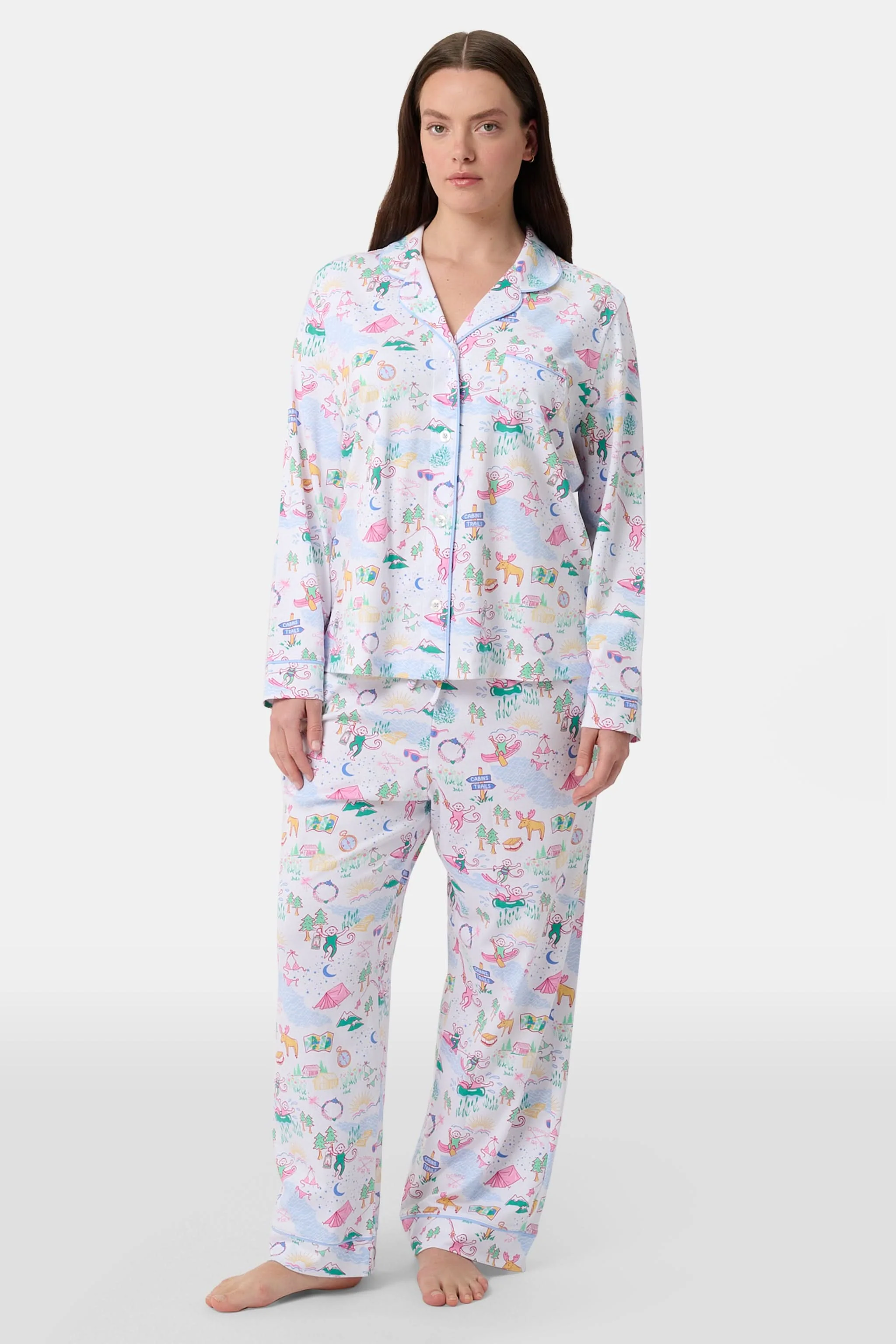 Camp RR Long Sleeve Polo Pajamas - Image 5