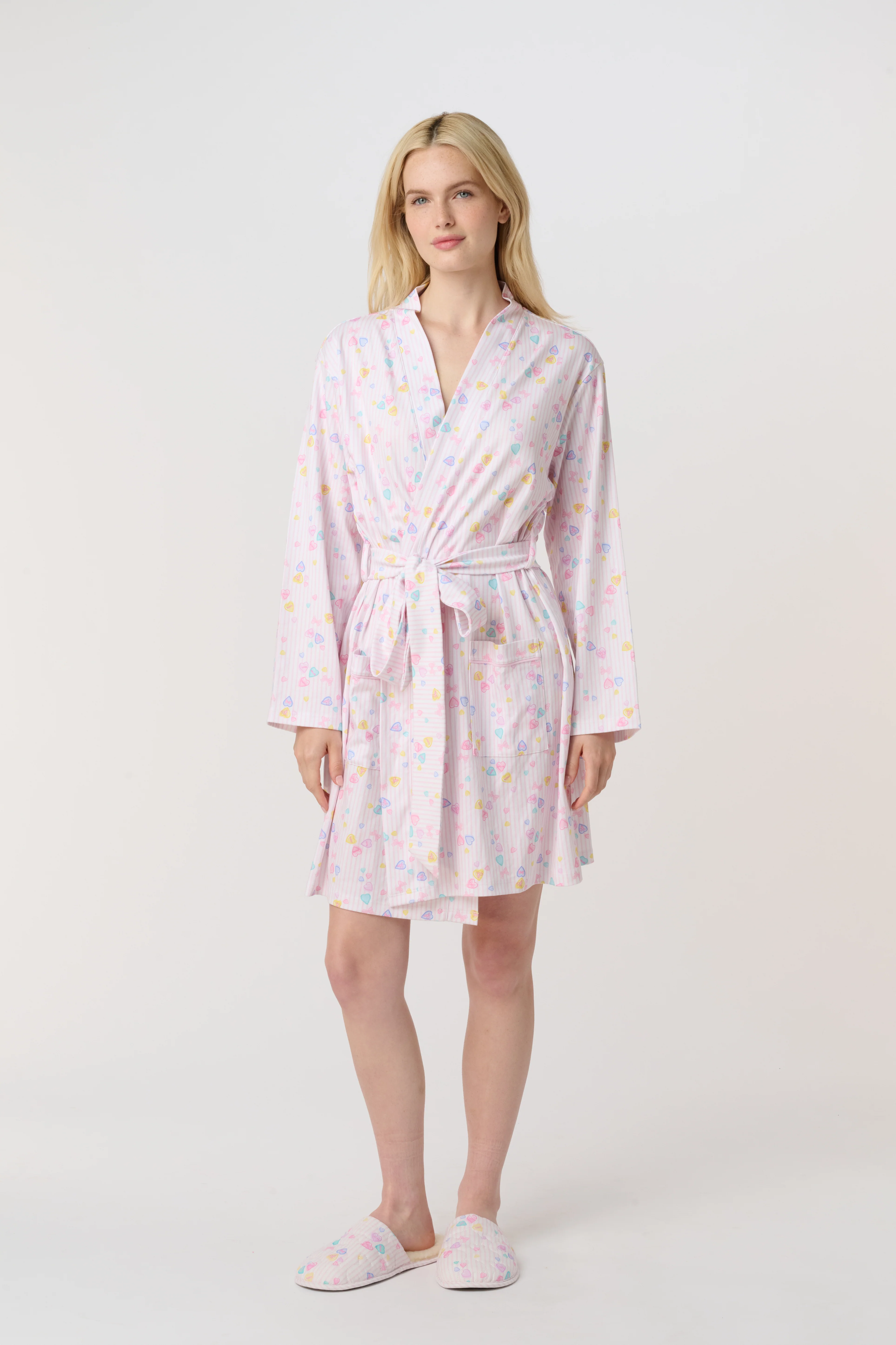 Candy Heart Stripe Blake Robe - Image 2