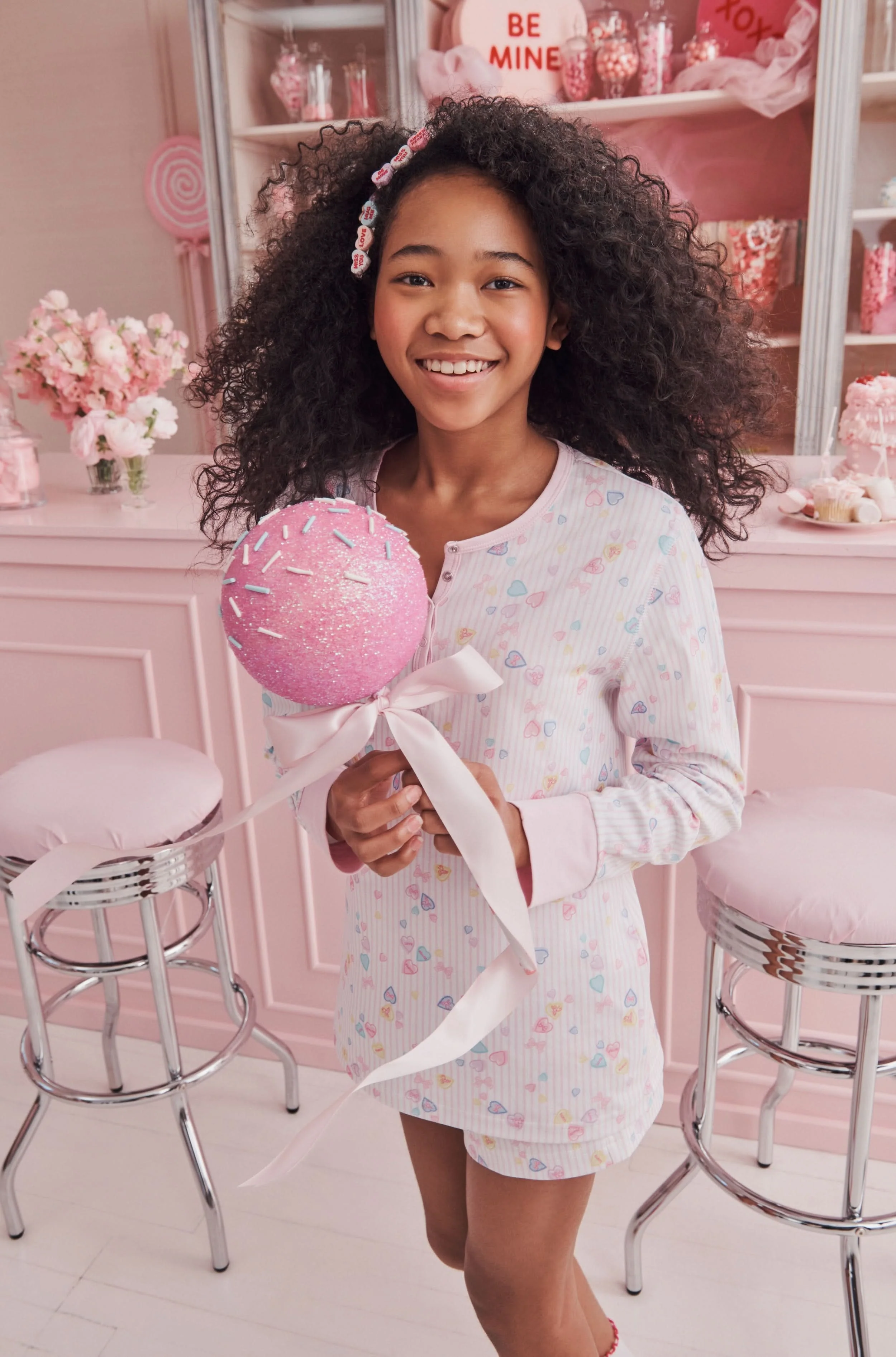 Candy Heart Stripe Hunter Pajamas - Image 4