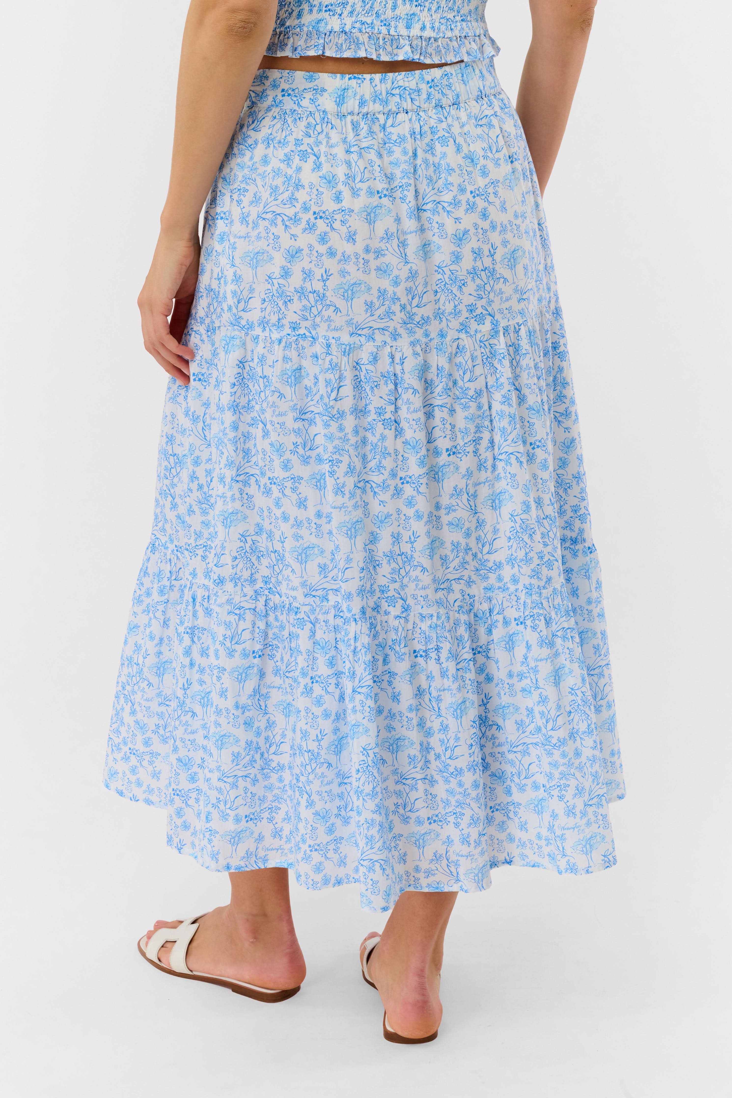 Cherry Blossom Toile Carlisa Skirt - Image 3
