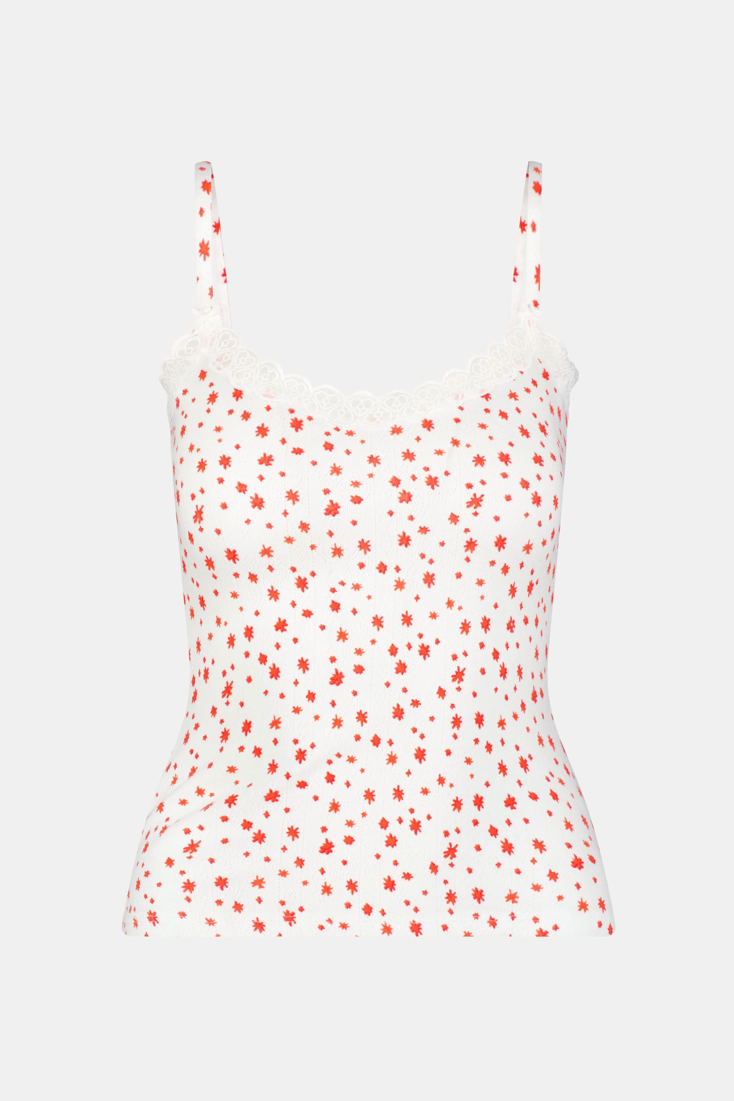 Étoiles Pointelle Carmine Cami - Image 3
