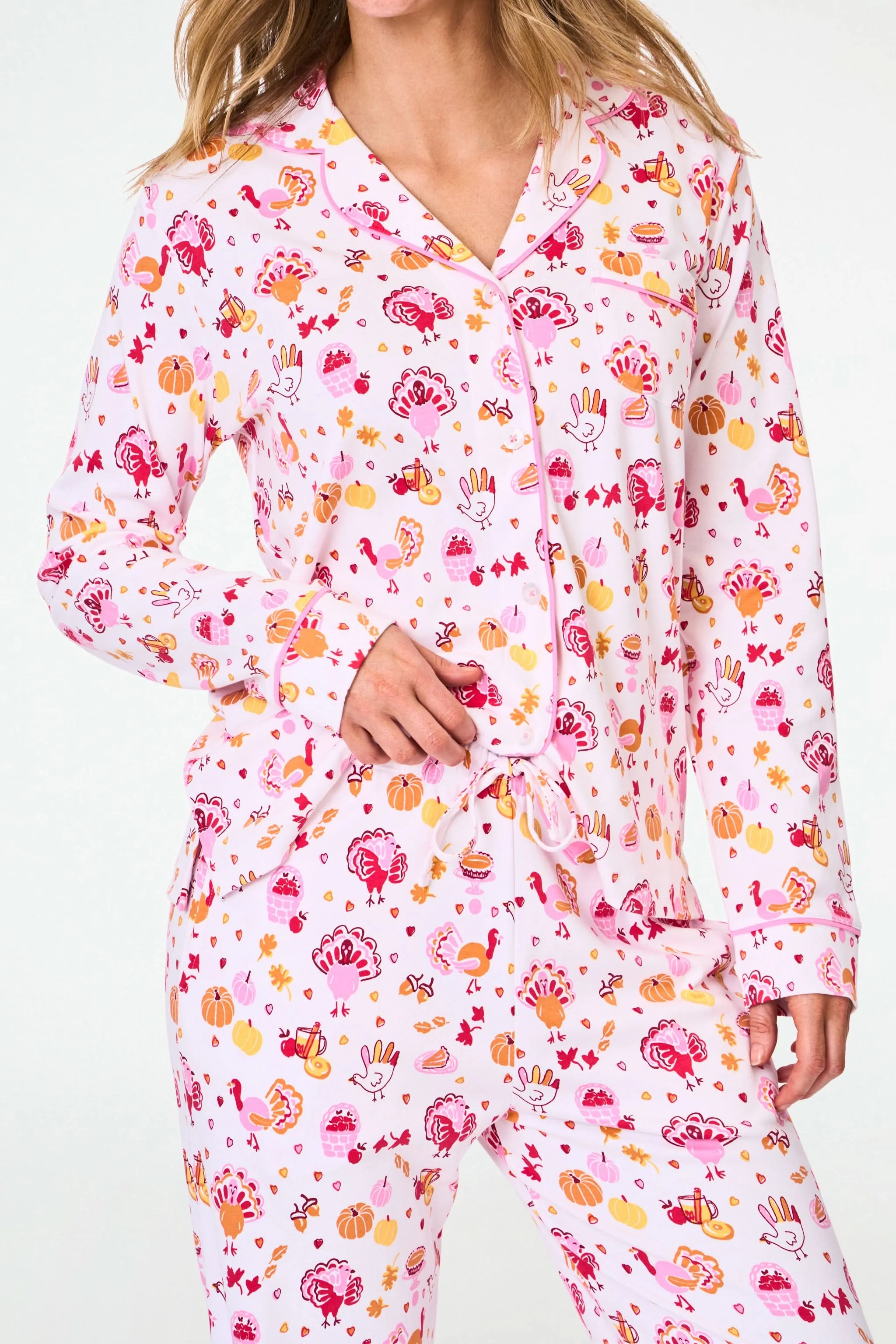 Fall-A-Palooza Long Sleeve Polo Pajamas - Image 3