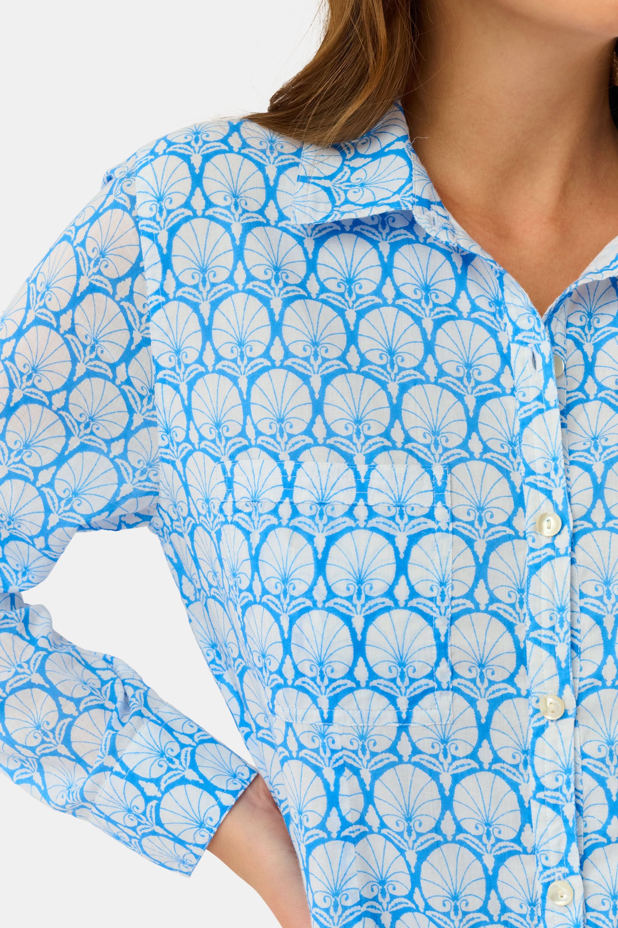 Fan Geo Shirt Dress - Image 3