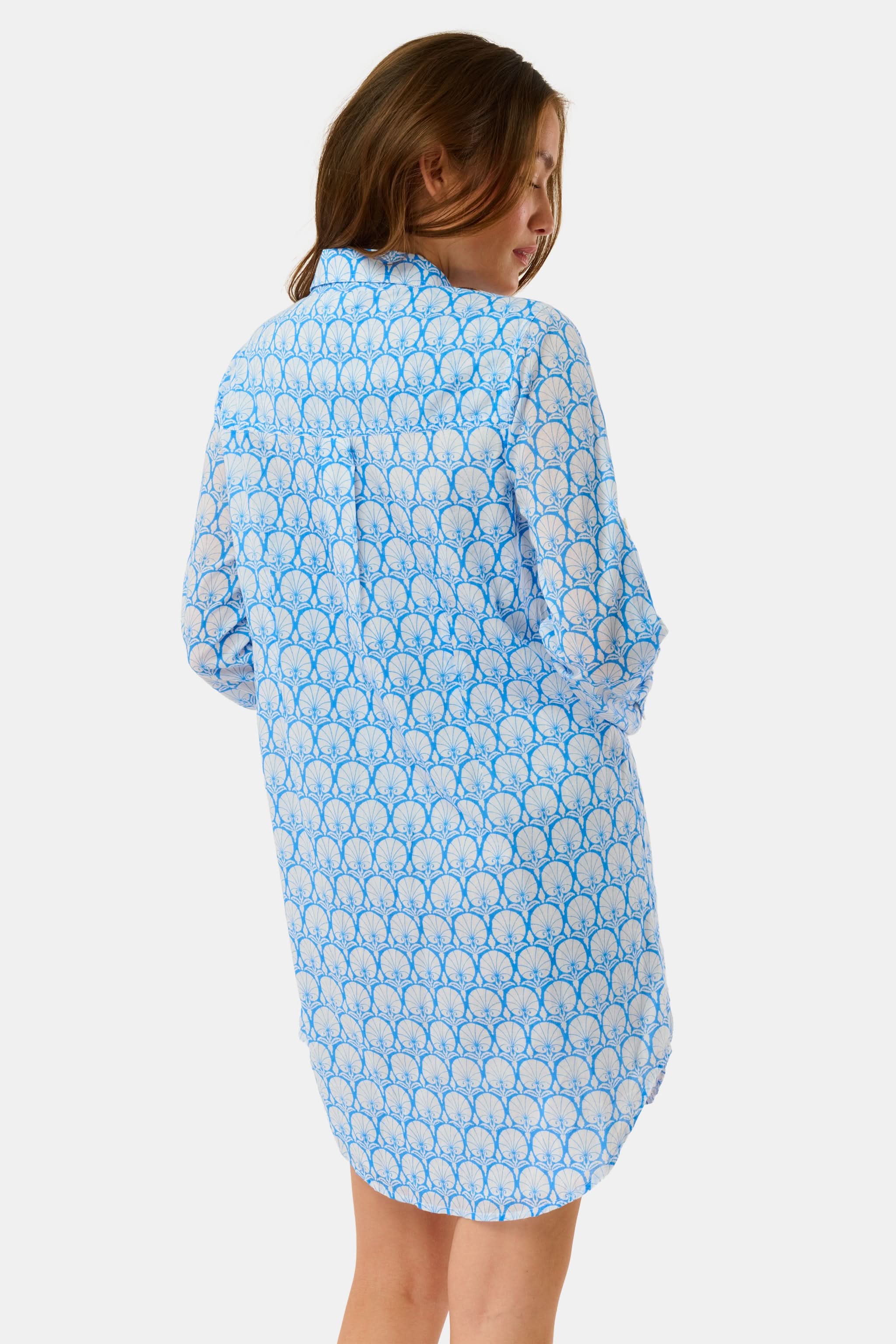 Fan Geo Shirt Dress - Image 5