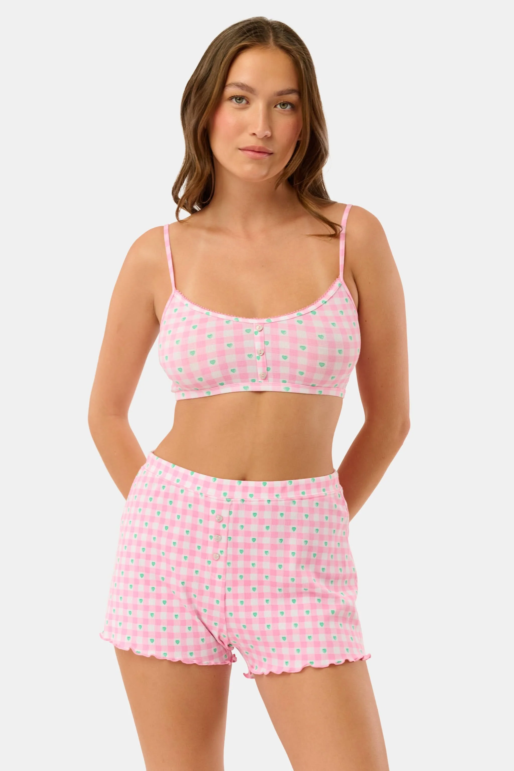 Gingham Hearts Chrystie Bralette - Image 2