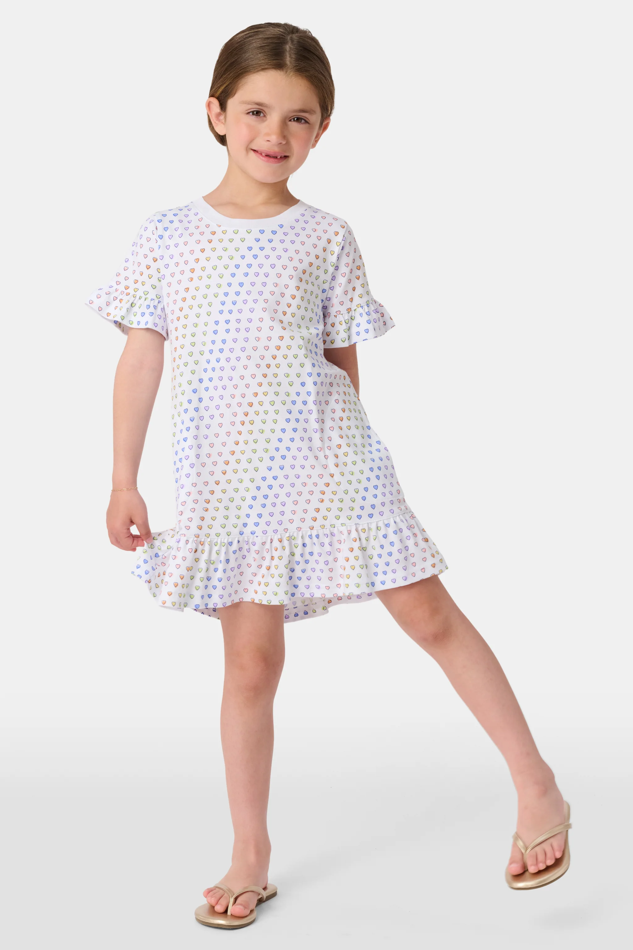 Girls Disco Hearts Esme Dress - Image 3