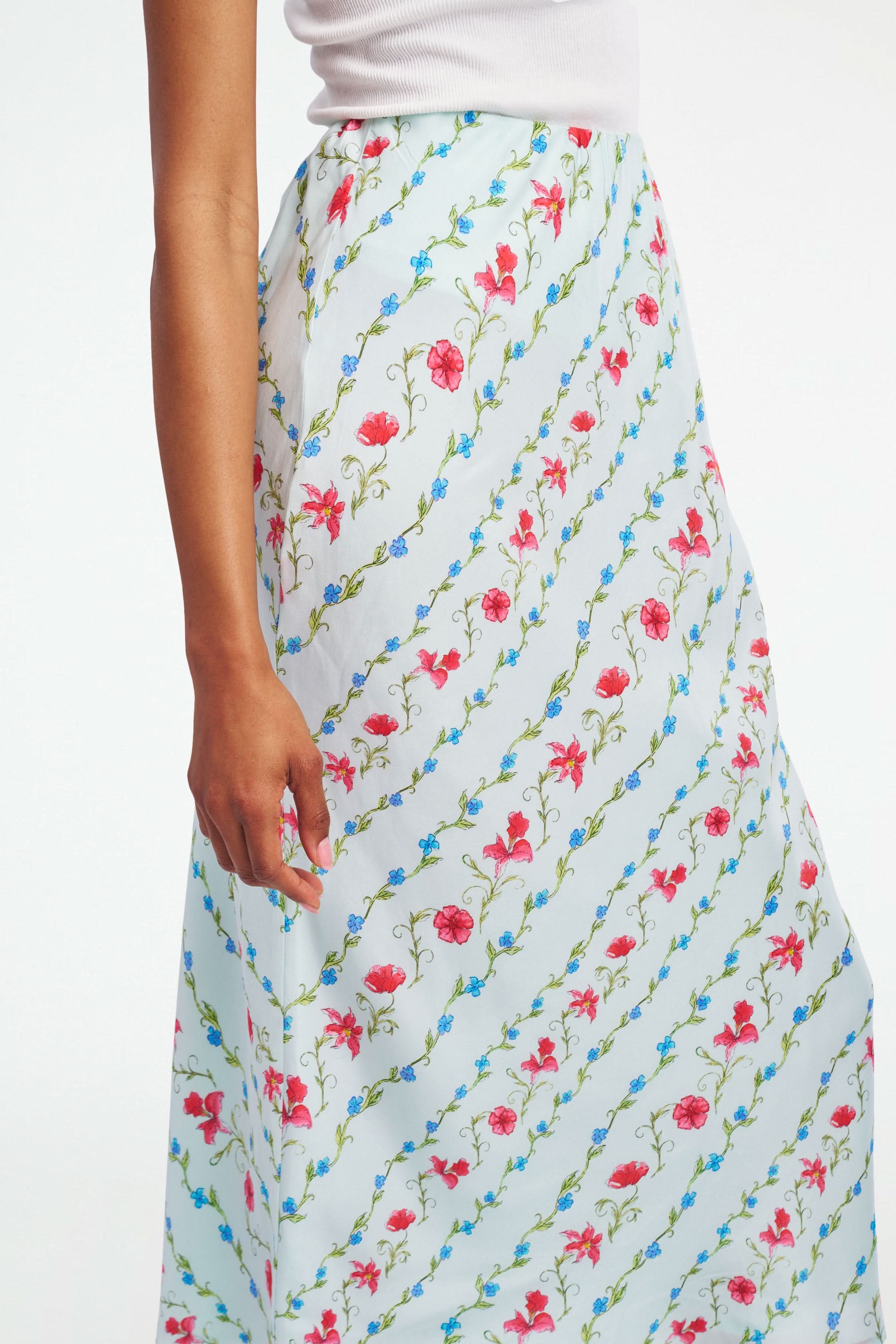 Greta Floral Stripe Natalie Skirt - Image 5