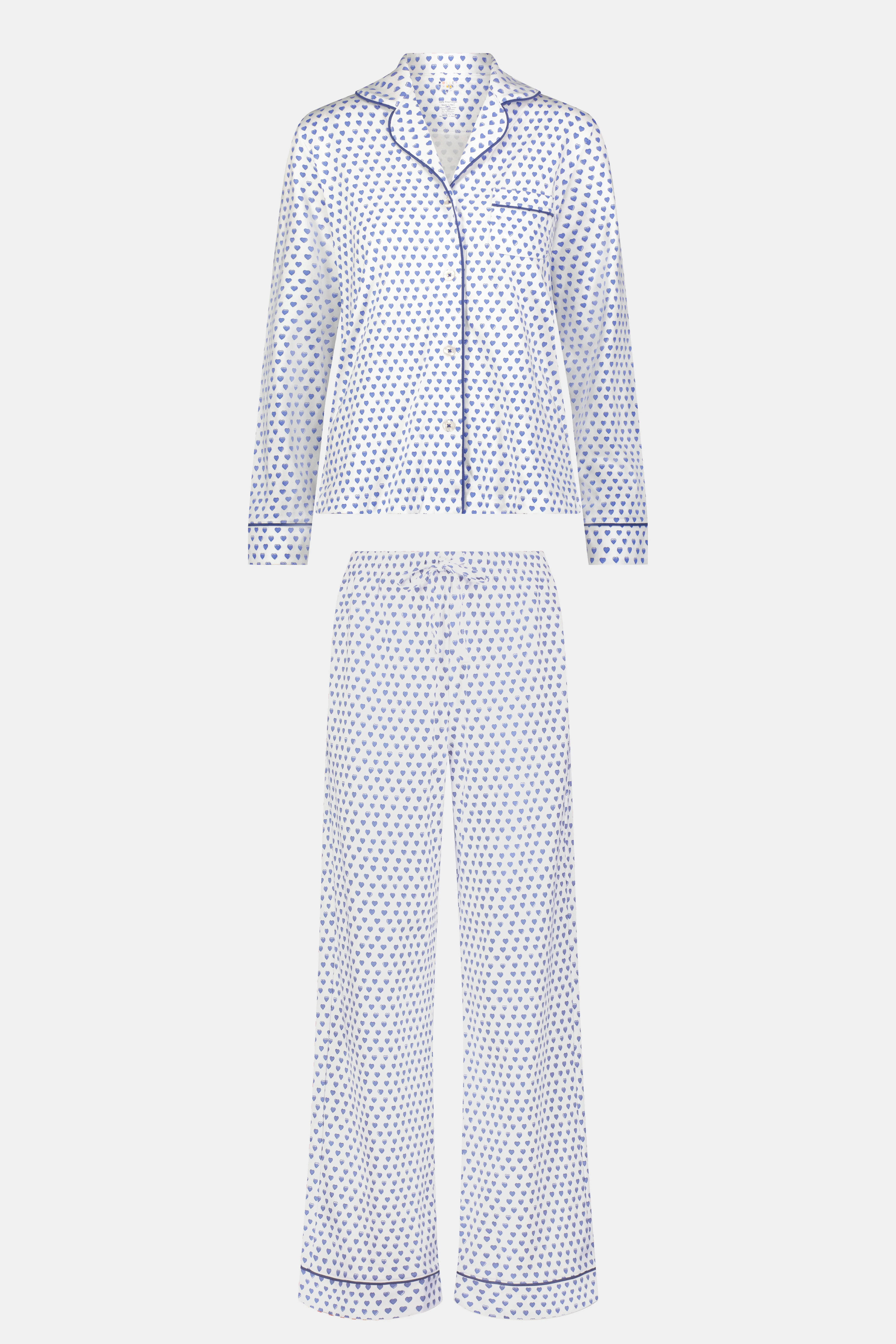 Hearts Long Sleeve Polo Pajamas - Image 6