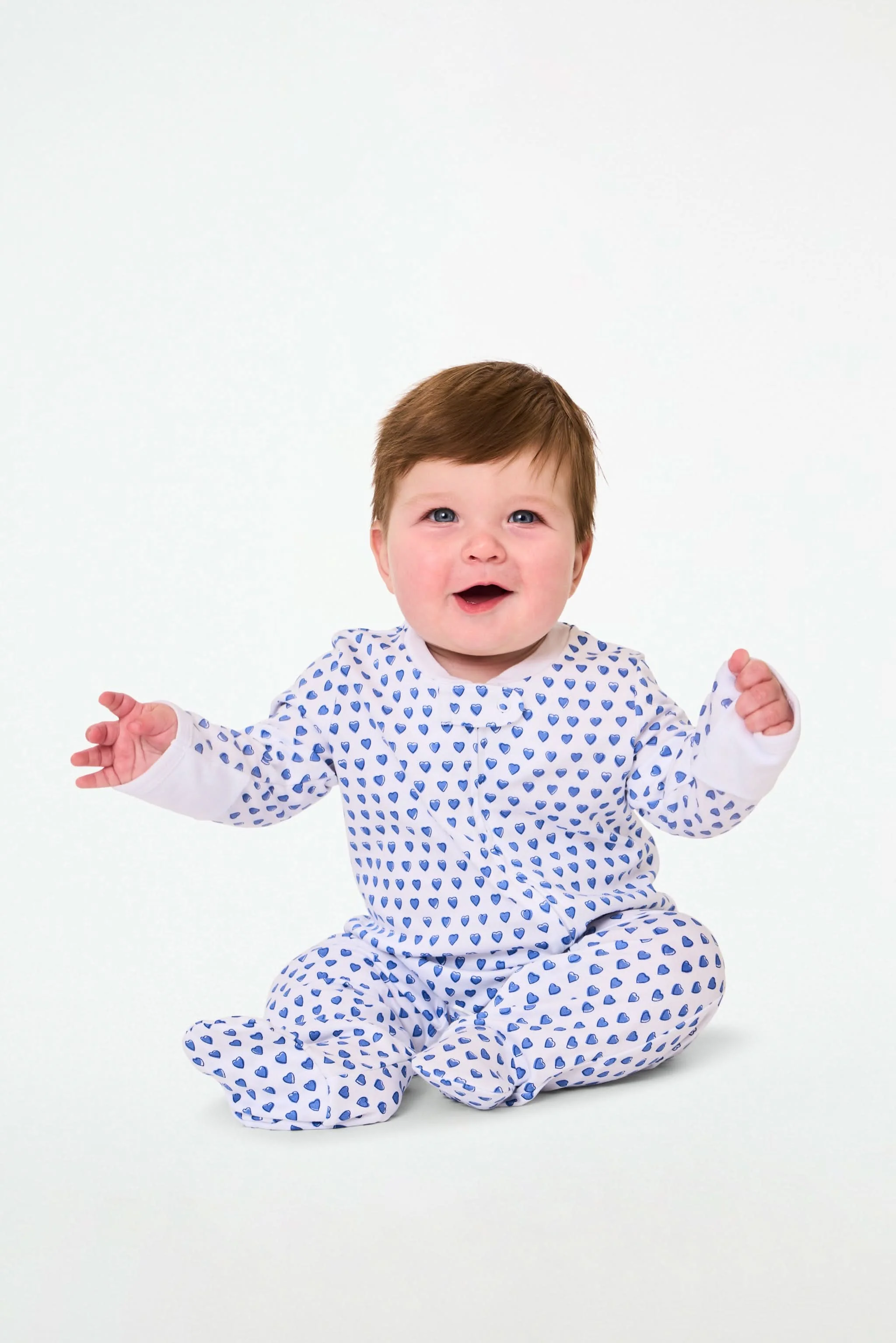 Infant Hearts Zipper Footie - Image 2