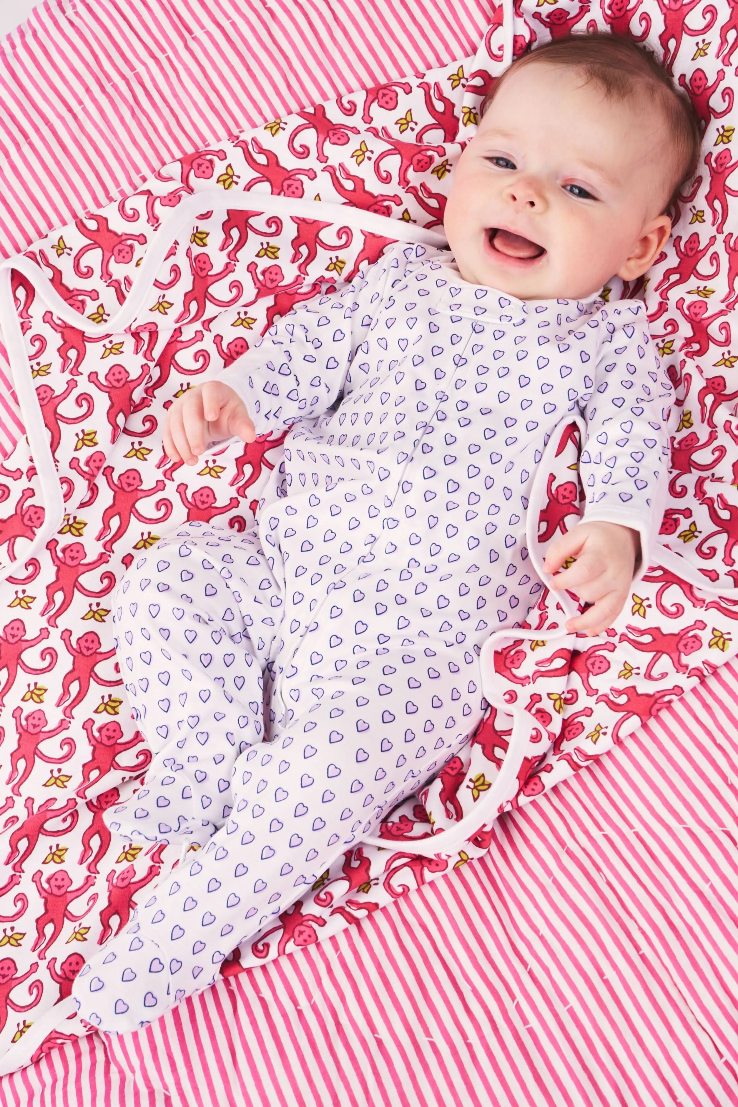 Infant Hearts Zipper Footie - Image 2