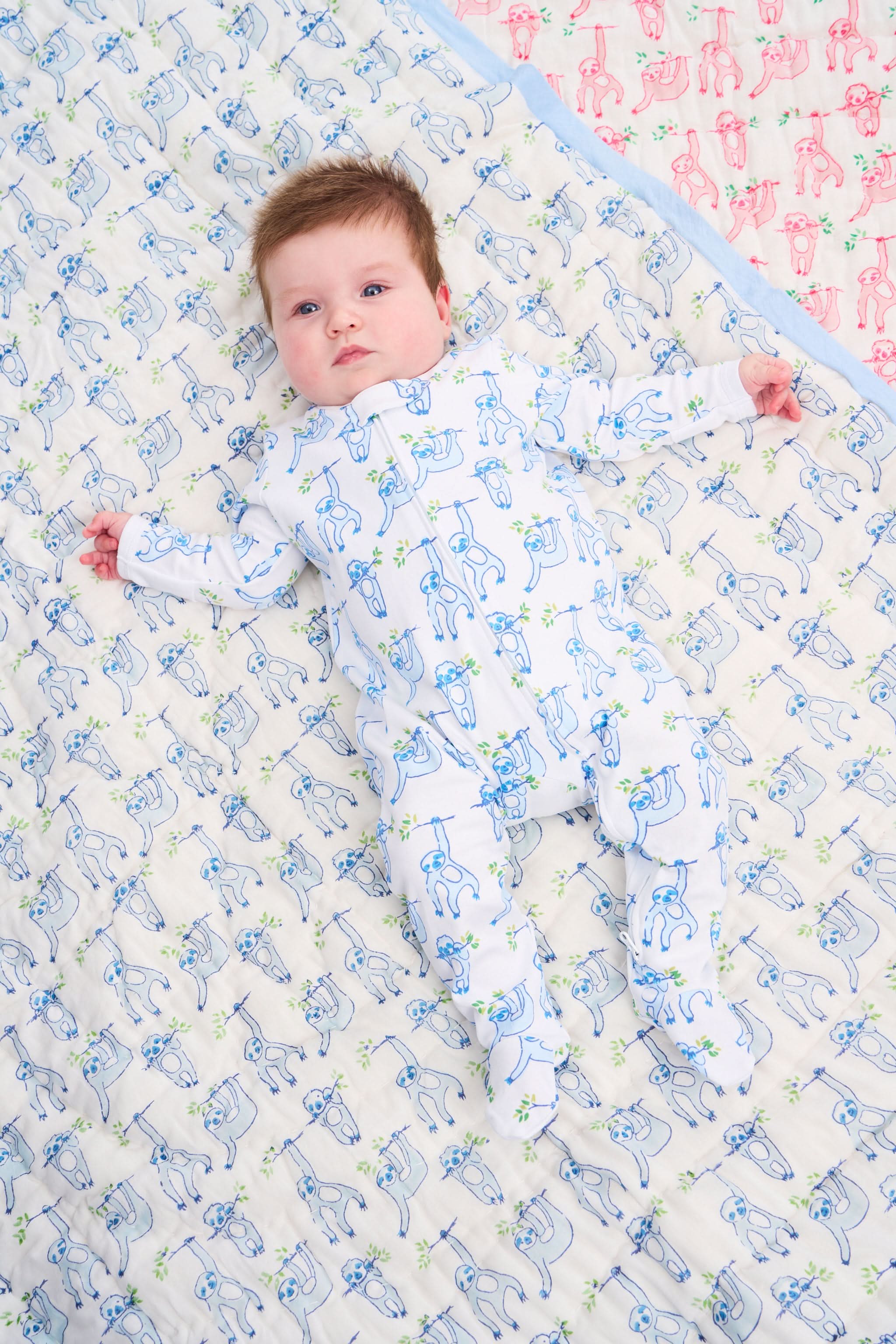 Infant Sleepy Sloth Zipper Footie - Image 2