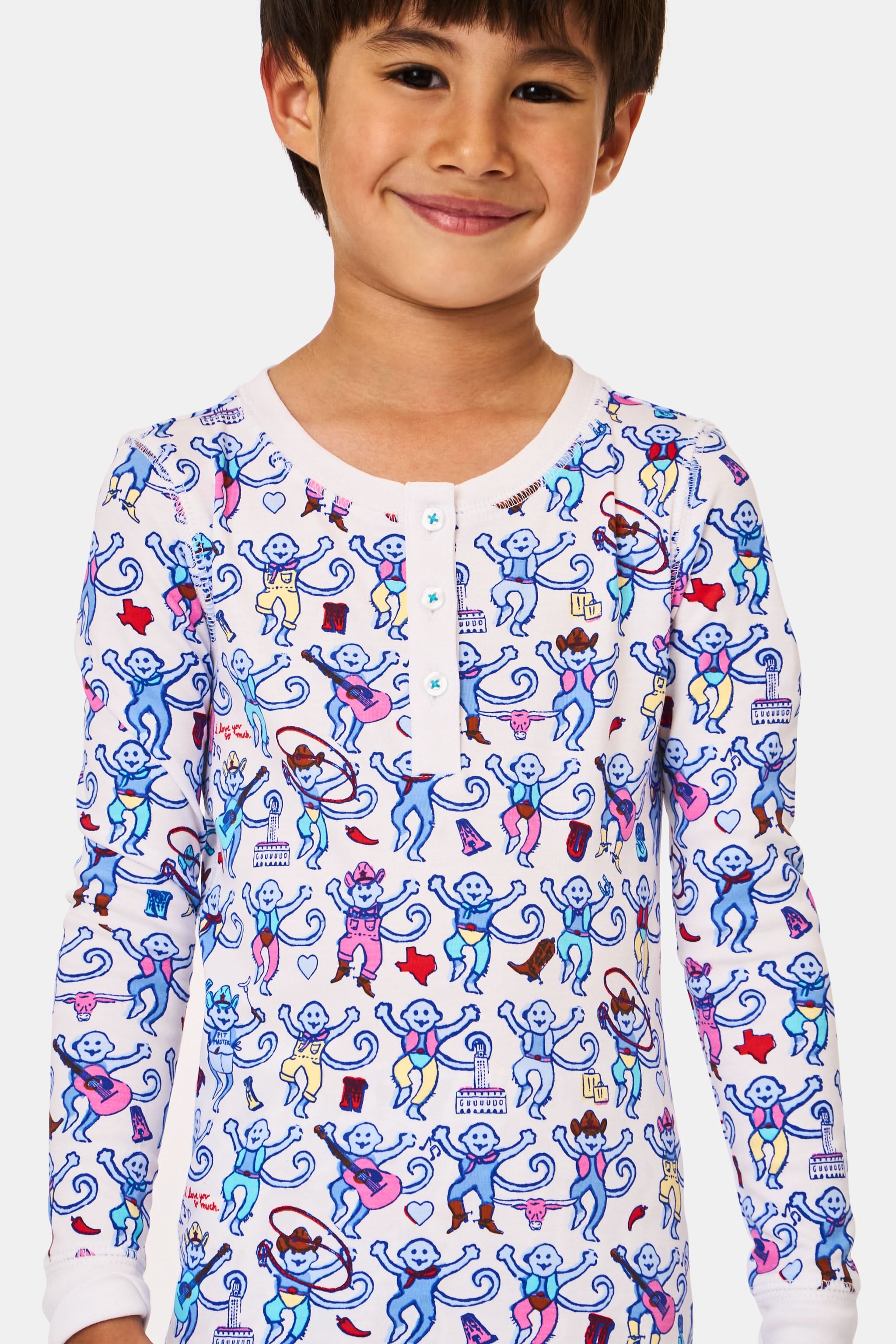 Kids Austin Monkey Pajamas - Image 2
