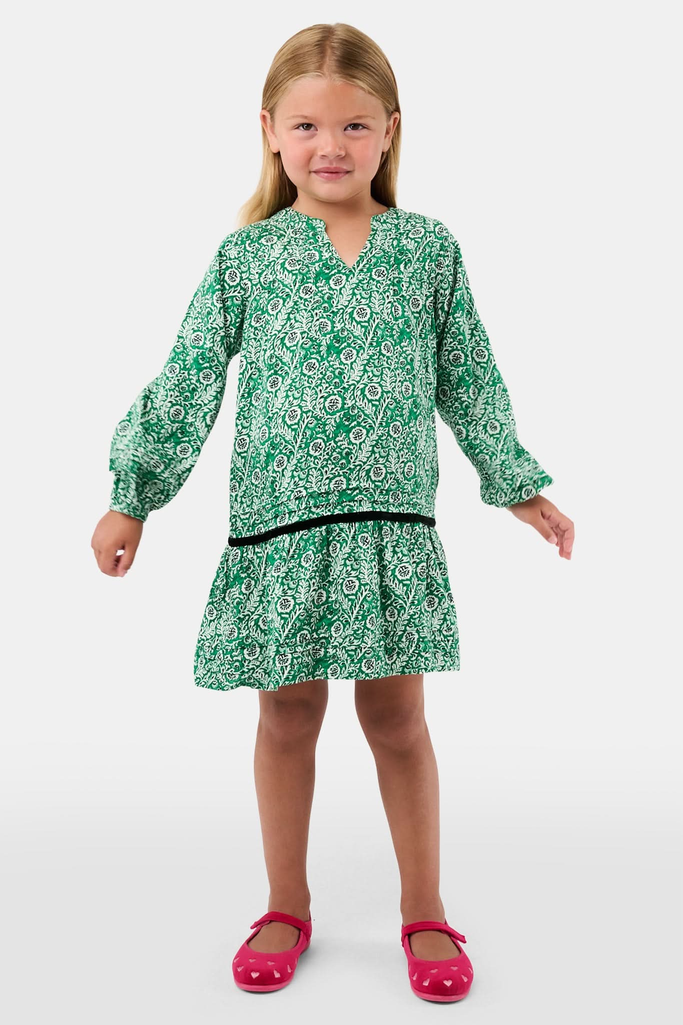 Kids Fern Floral Nyala Dress - Image 2