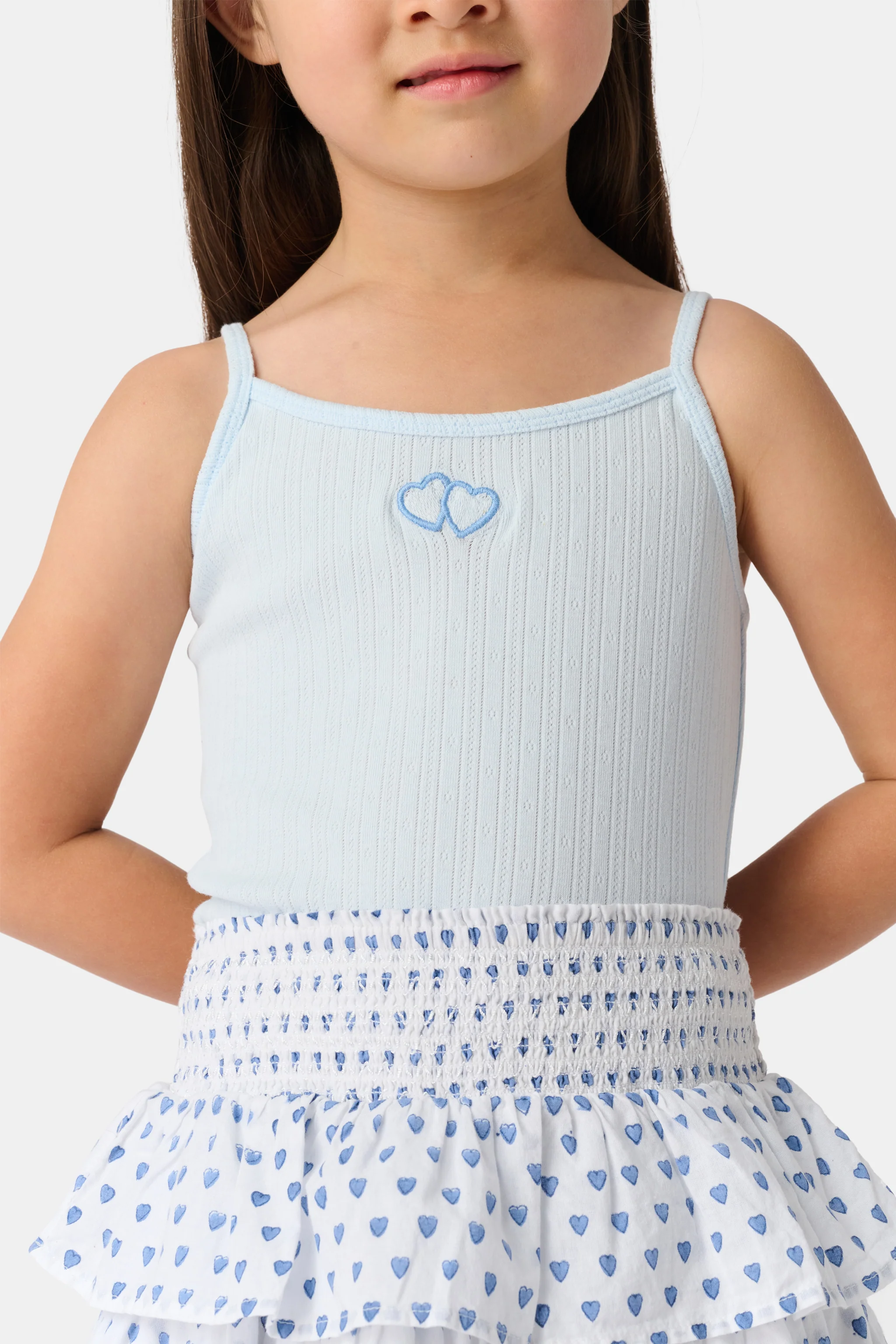 Kids Hearts Pointelle Bridget Cami - Image 2