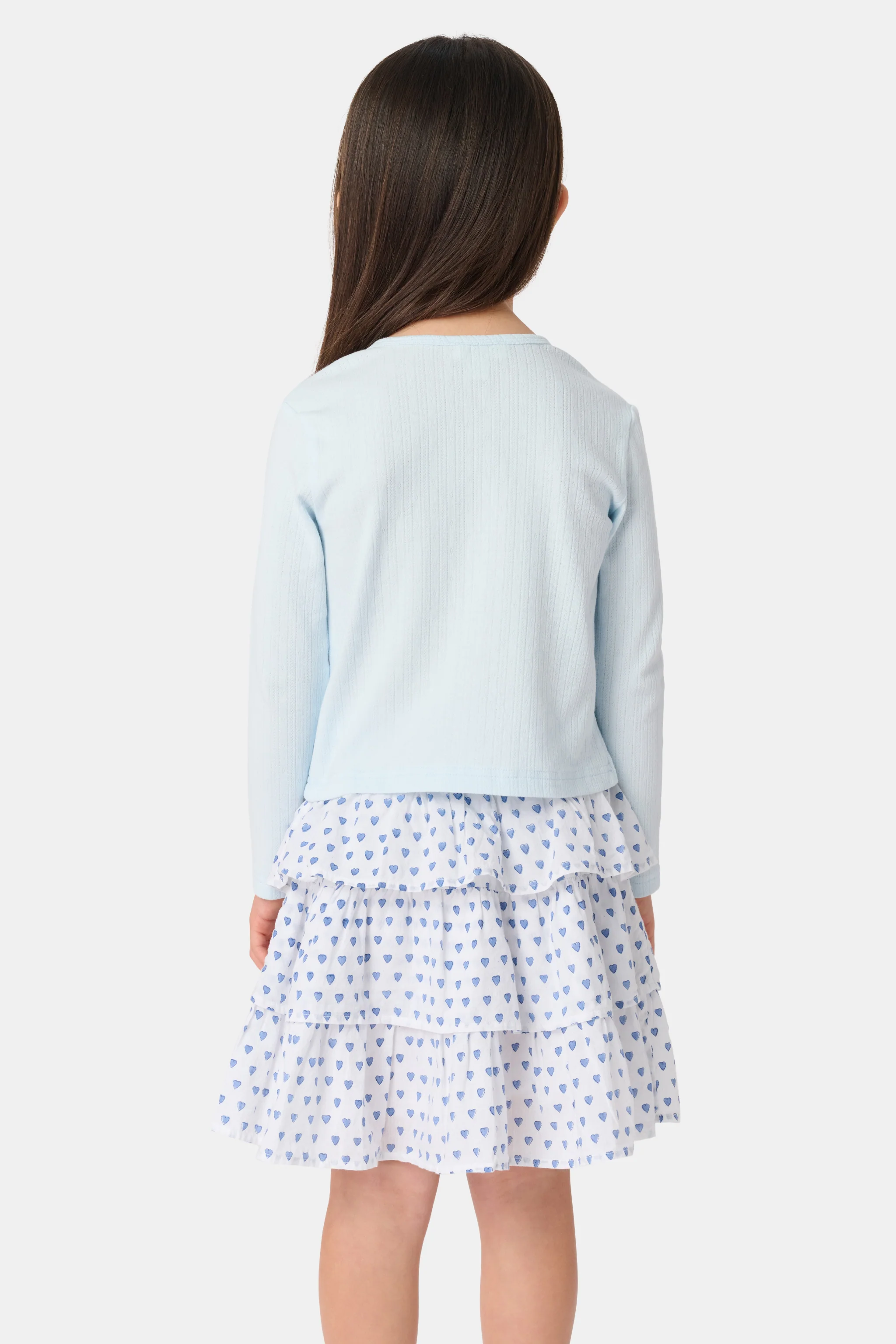 Kids Hearts Pointelle Heidi Cardigan - Image 4