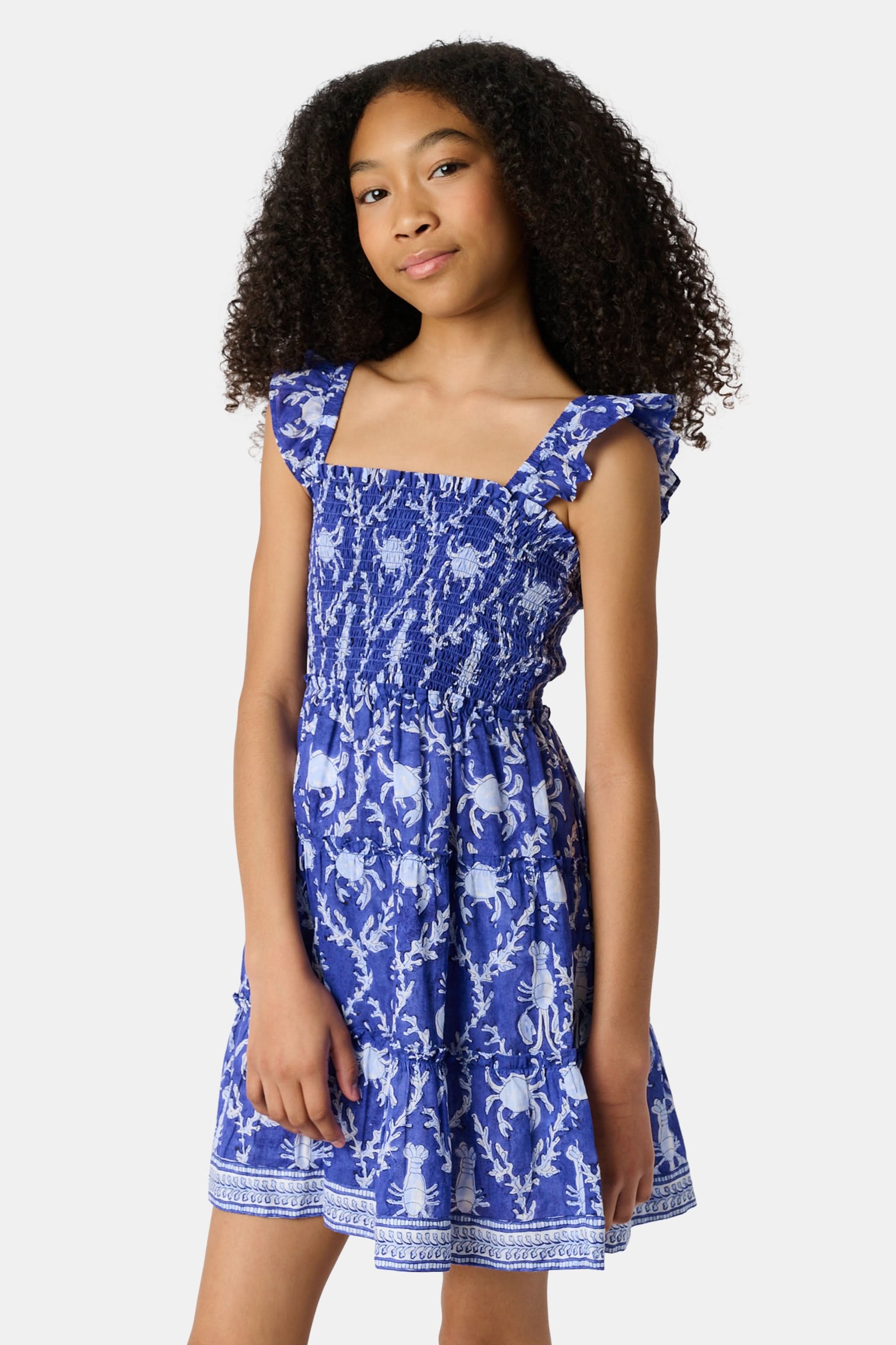 Kids Lobster Trellis Ceri Dress - Image 3