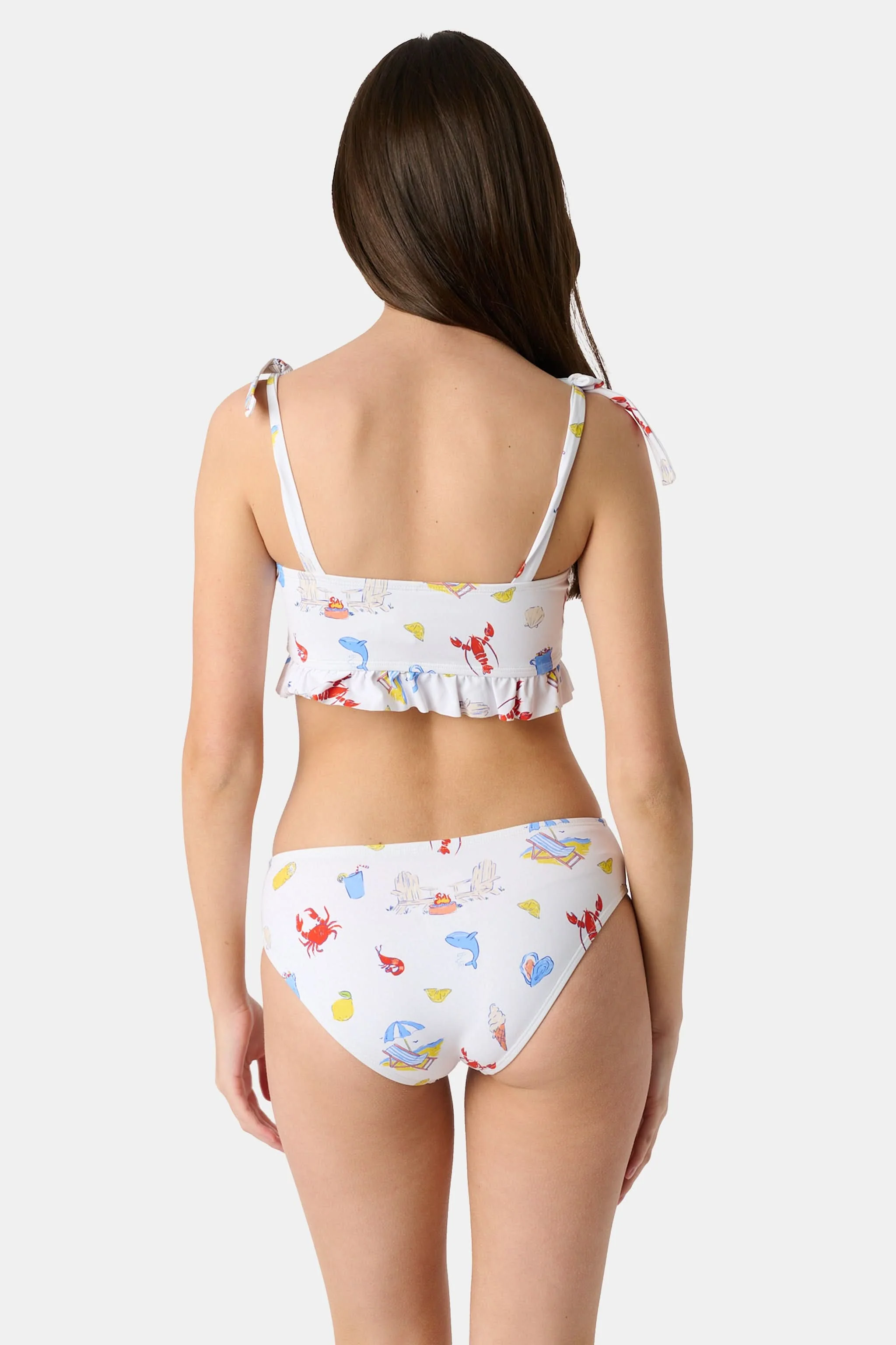 Kids Ruffle Catch of the Day Cora Bikini - Image 3