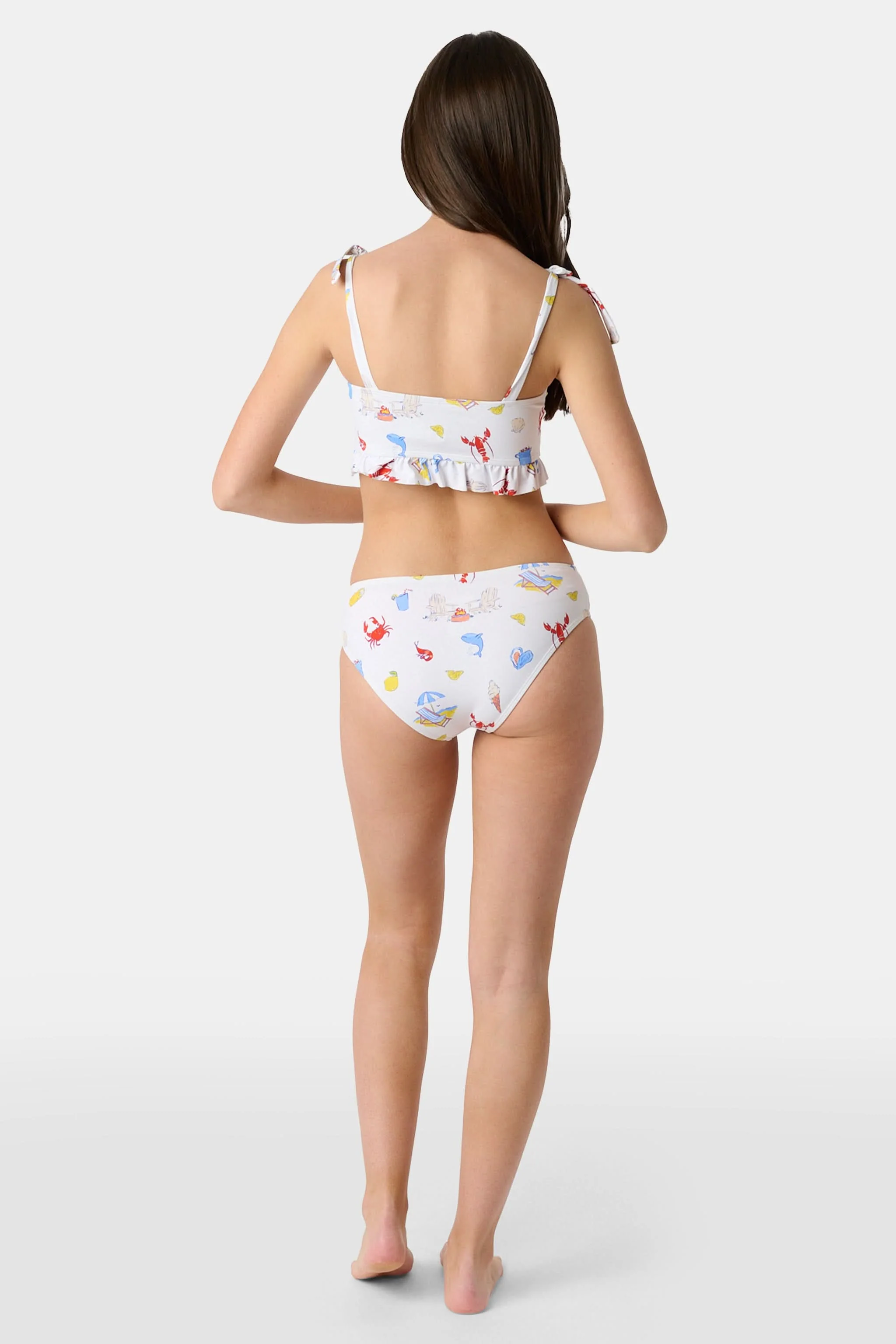 Kids Ruffle Catch of the Day Cora Bikini - Image 6