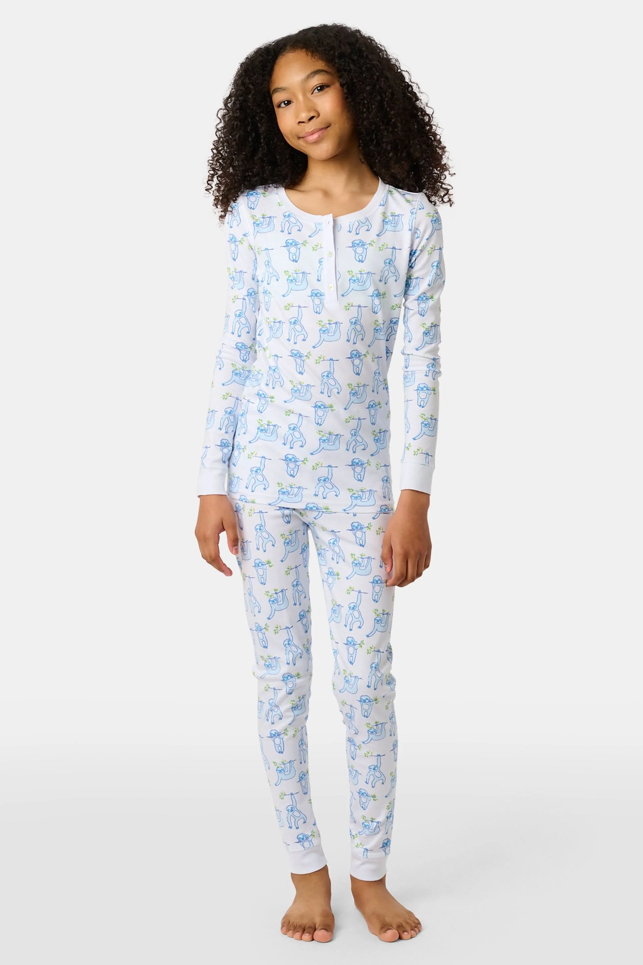 Kids Sleepy Sloth Pajamas - Image 2