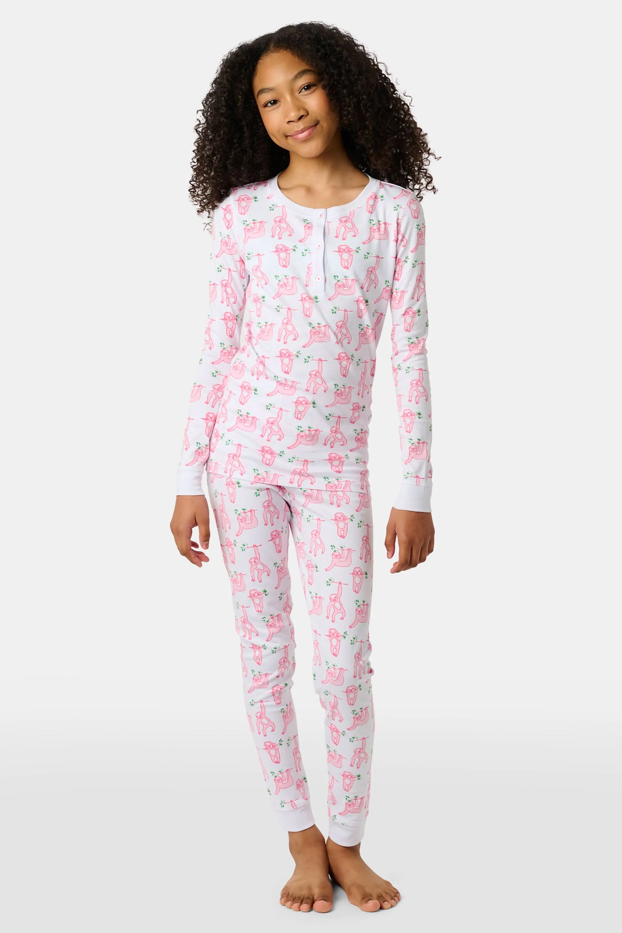 Kids Sleepy Sloth Pajamas