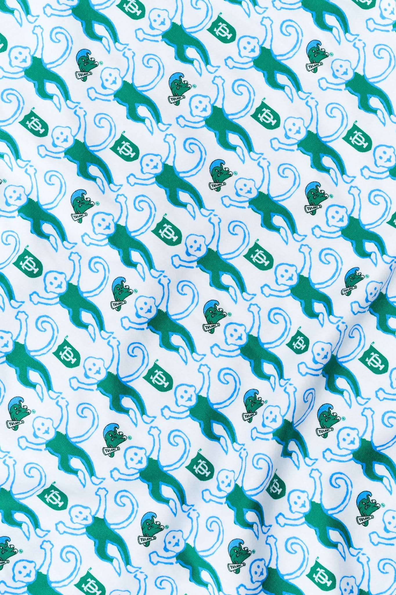Green Wave Lovely Monkey Pajamas - Image 5