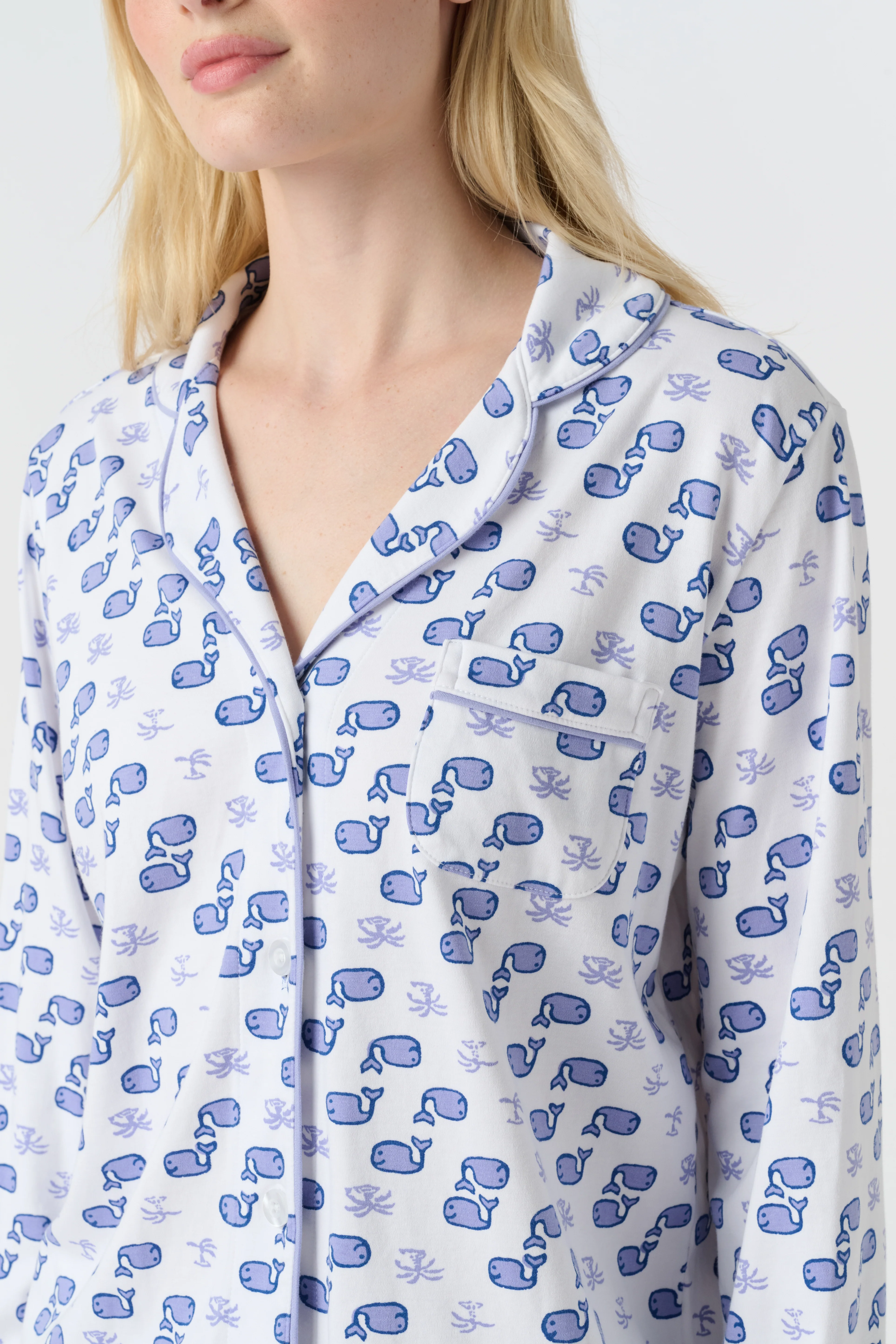 Moby Long Sleeve Polo Pajamas - Image 3