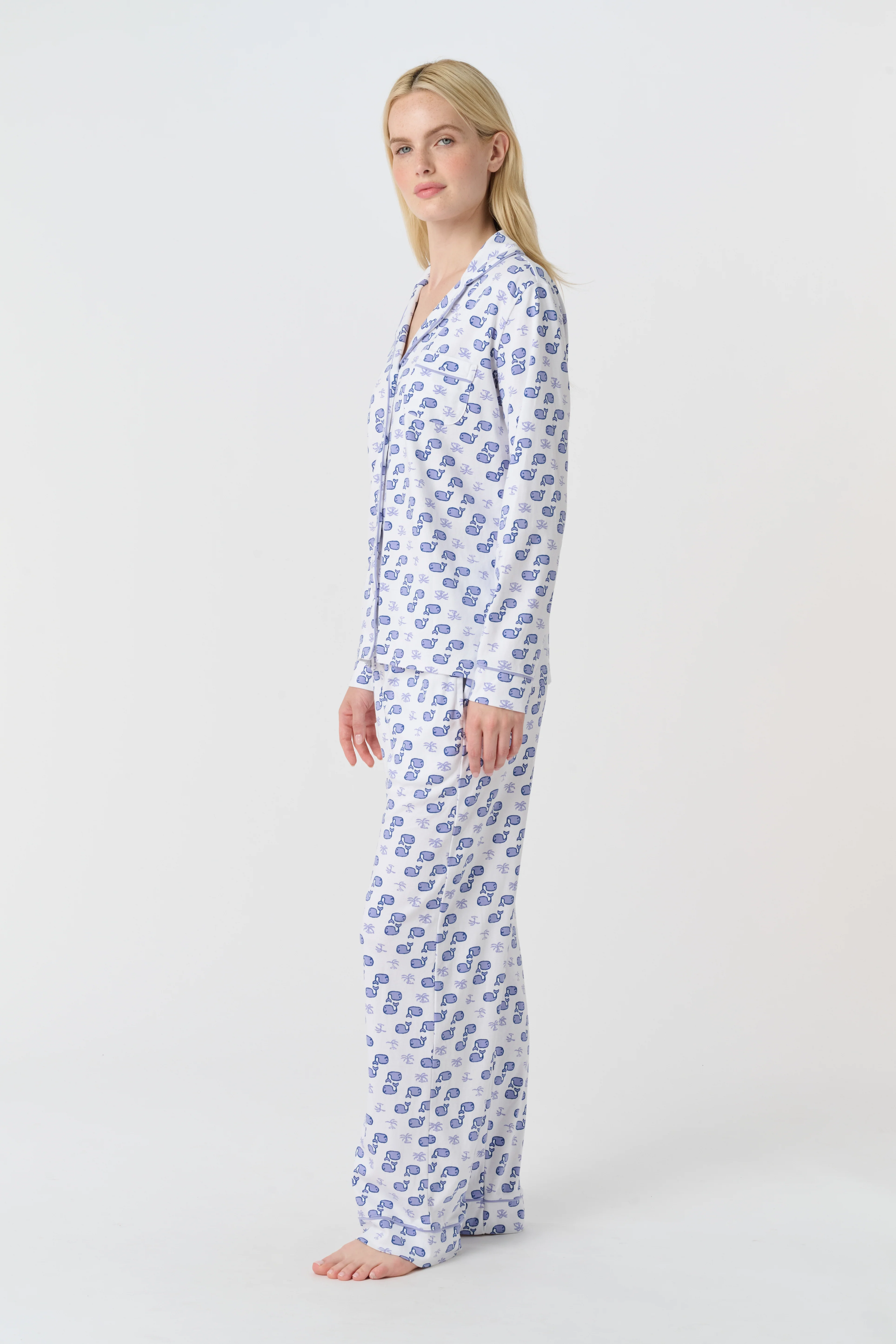 Moby Long Sleeve Polo Pajamas - Image 4