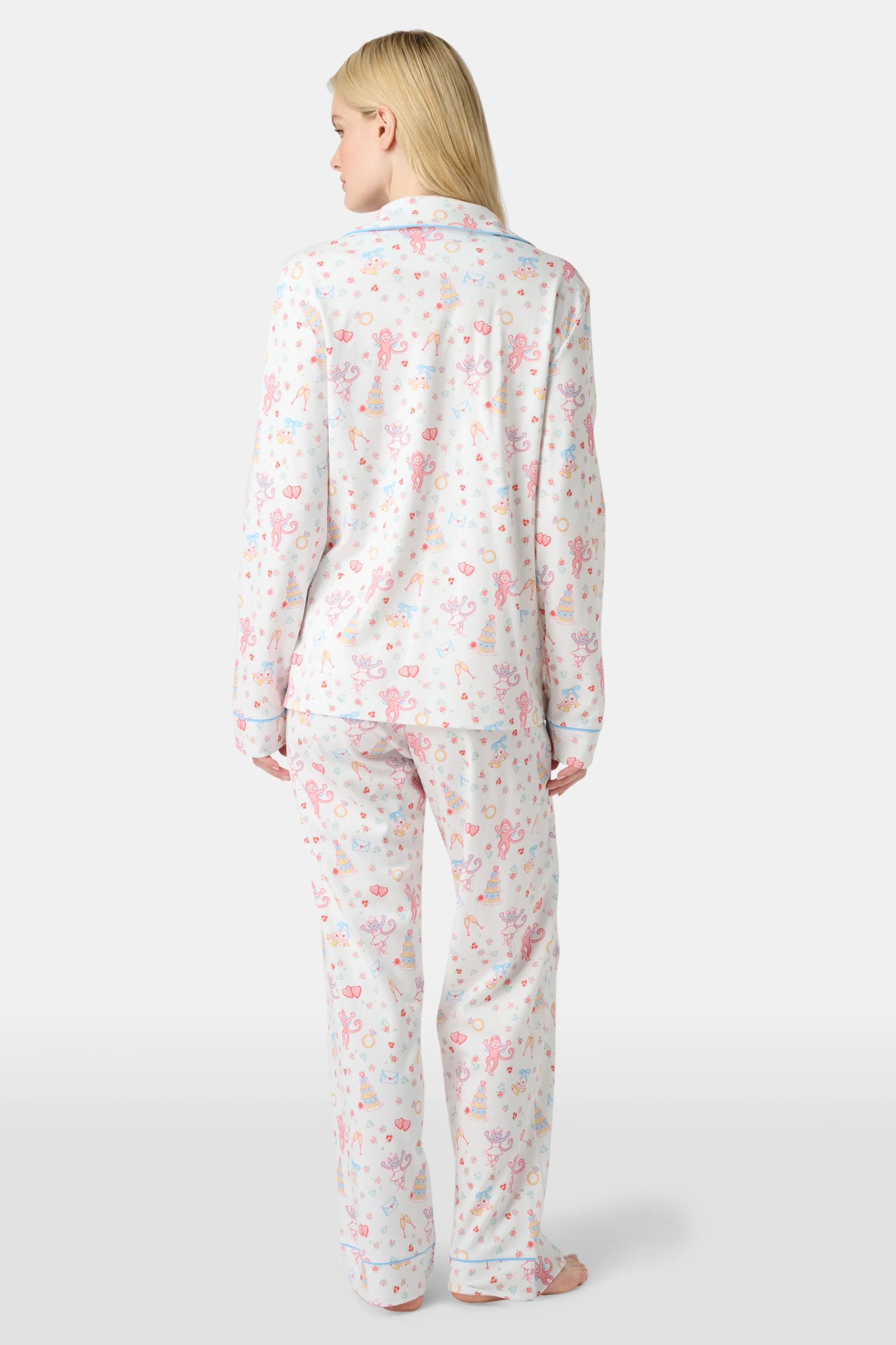 Monkey Said Yes Long Sleeve Polo Pajamas - Image 5