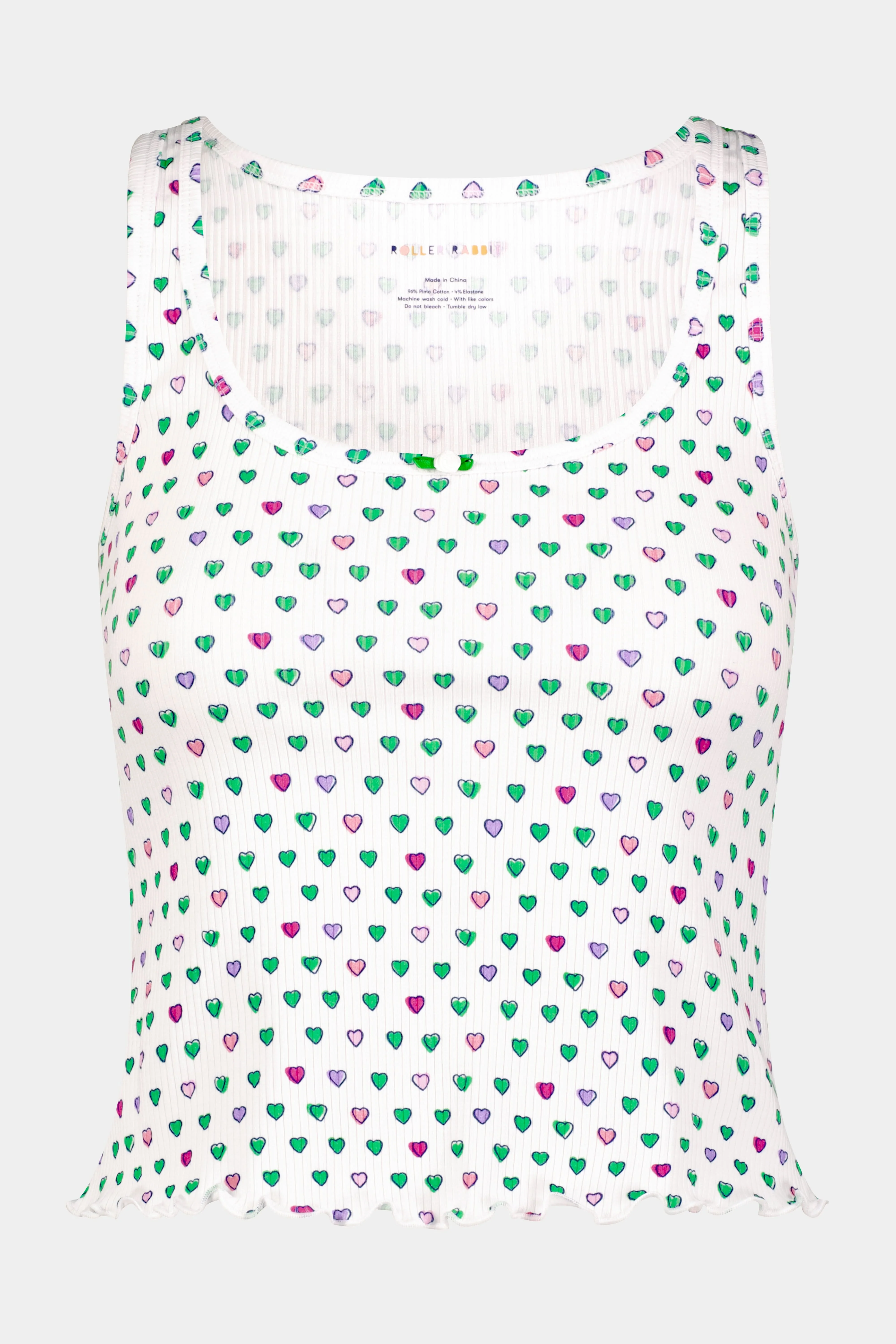 Pop Hearts Rib Astor Tank - Image 2