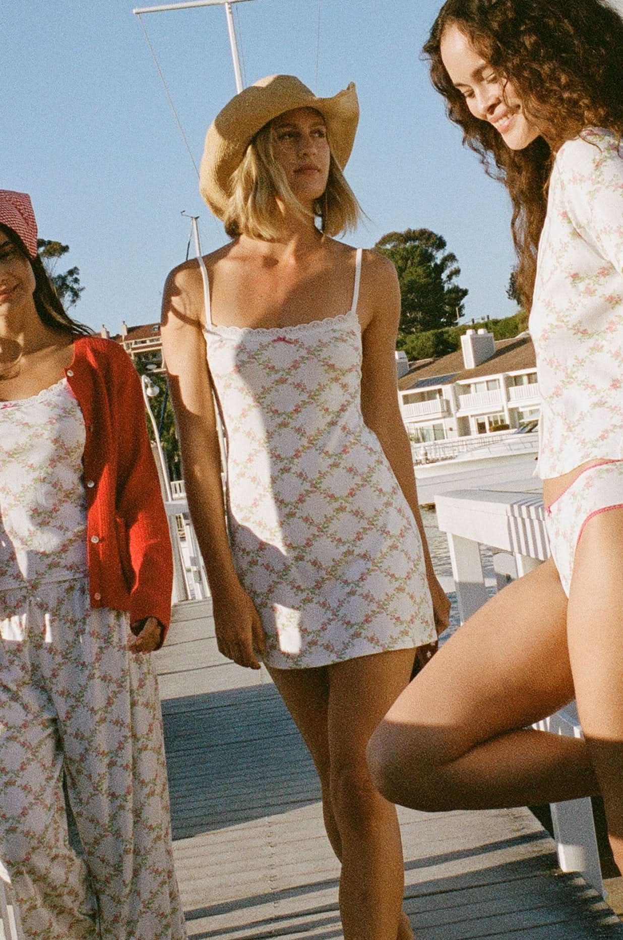 Raspberry Garden Pearl Slip Dress - Image 2