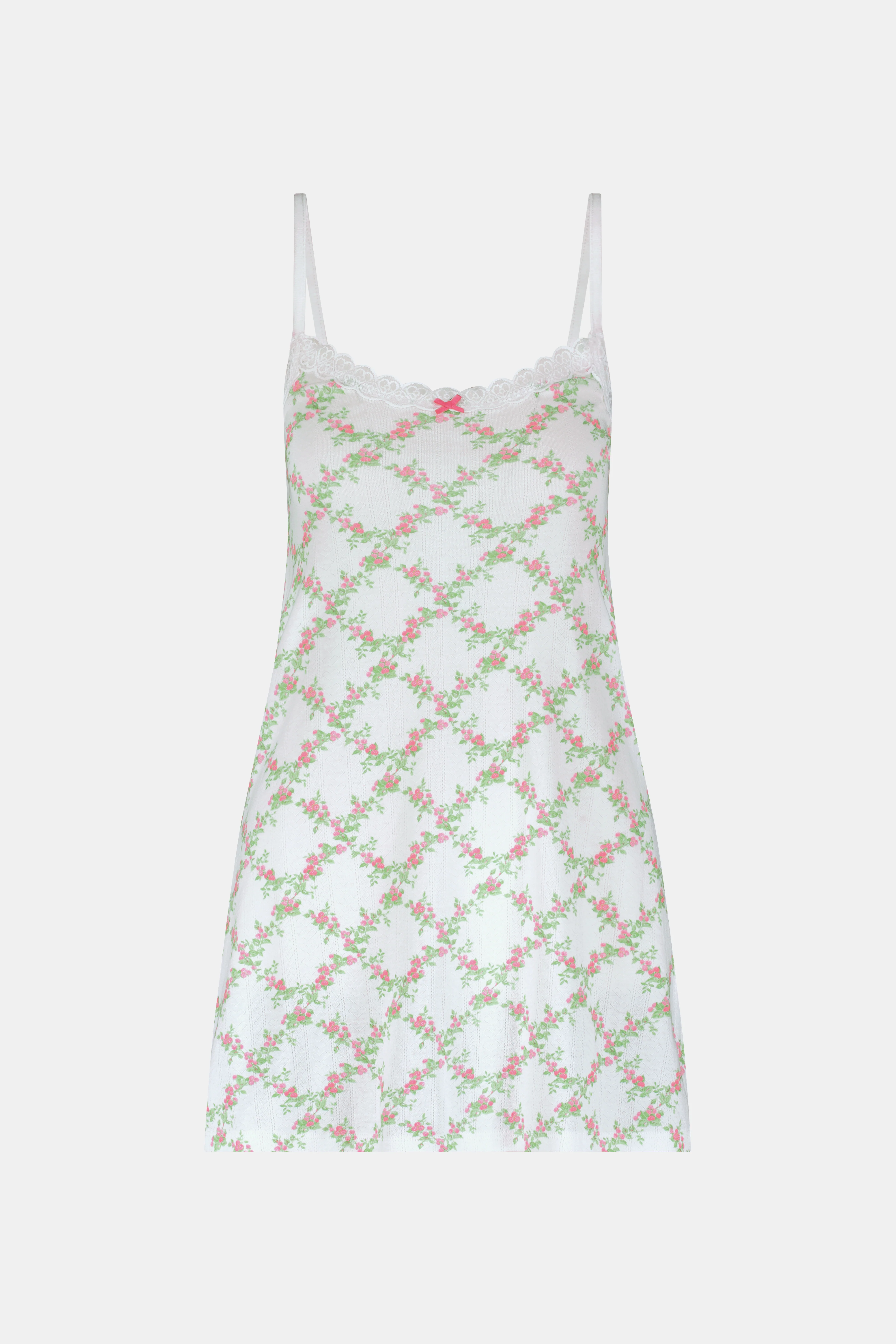Raspberry Garden Pearl Slip Dress - Image 8