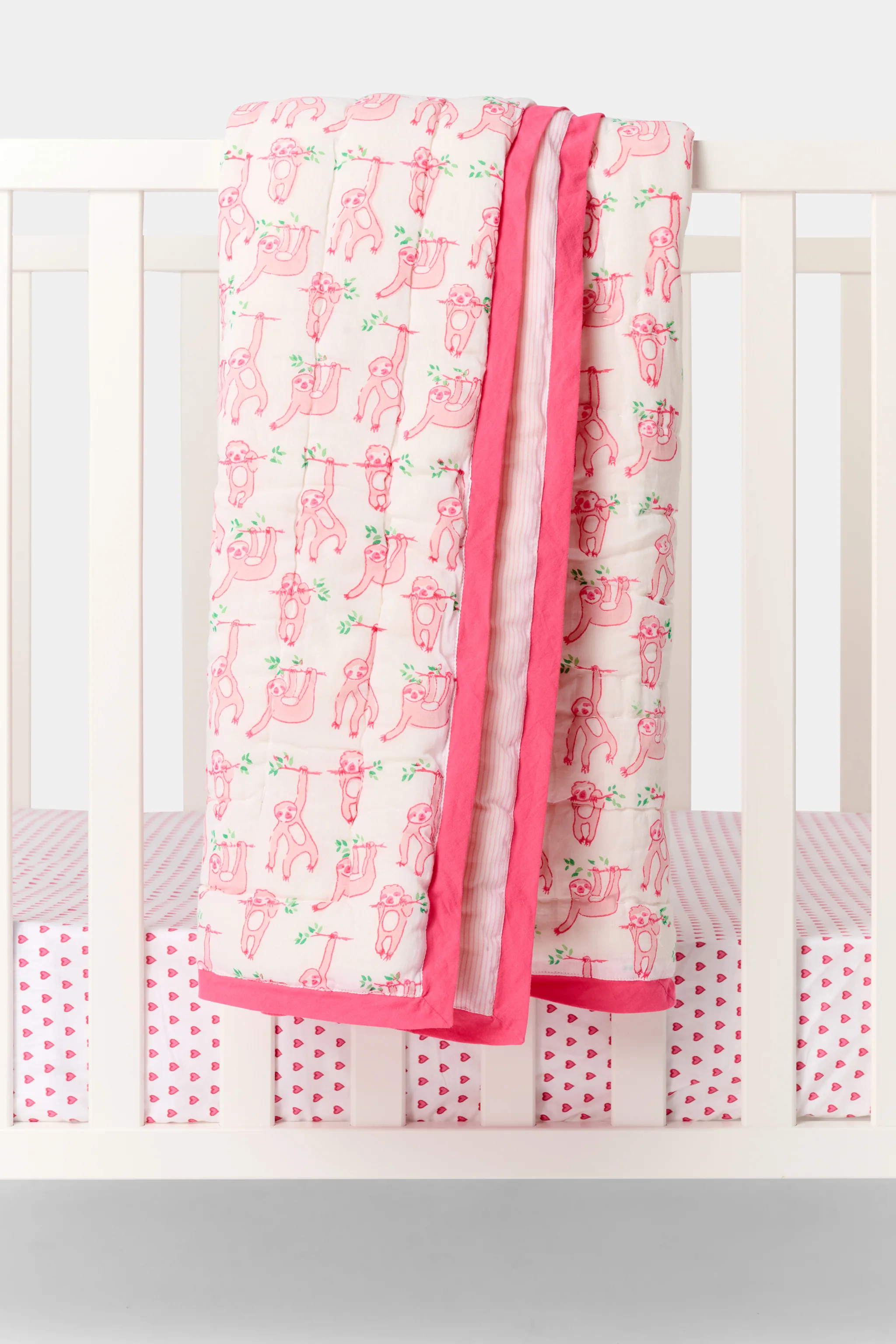 Sleepy Sloth Baby Quilt - Image 2
