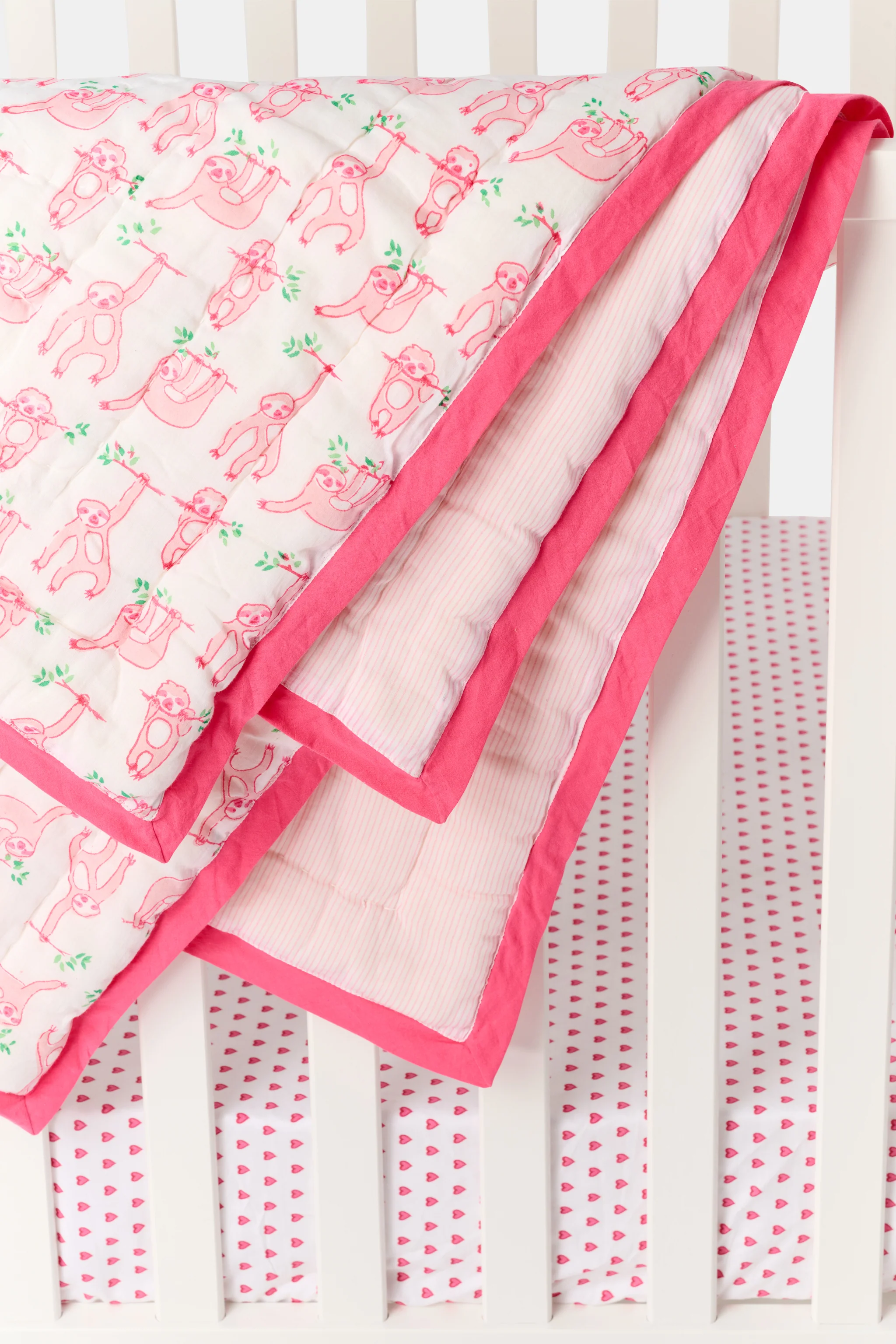Sleepy Sloth Baby Quilt - Image 4