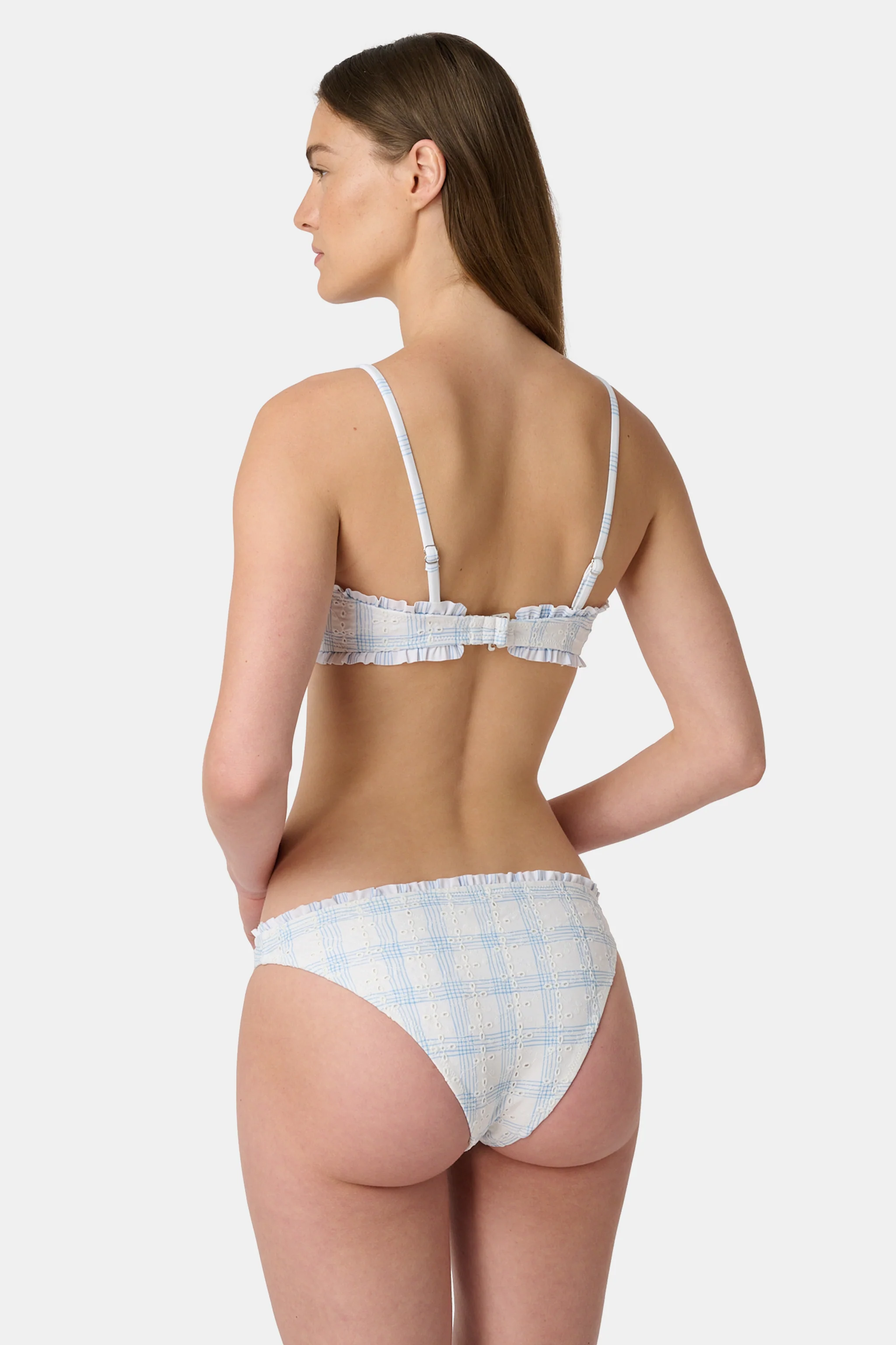 Sun Check Eyelet Sydney Bikini Top - Image 5