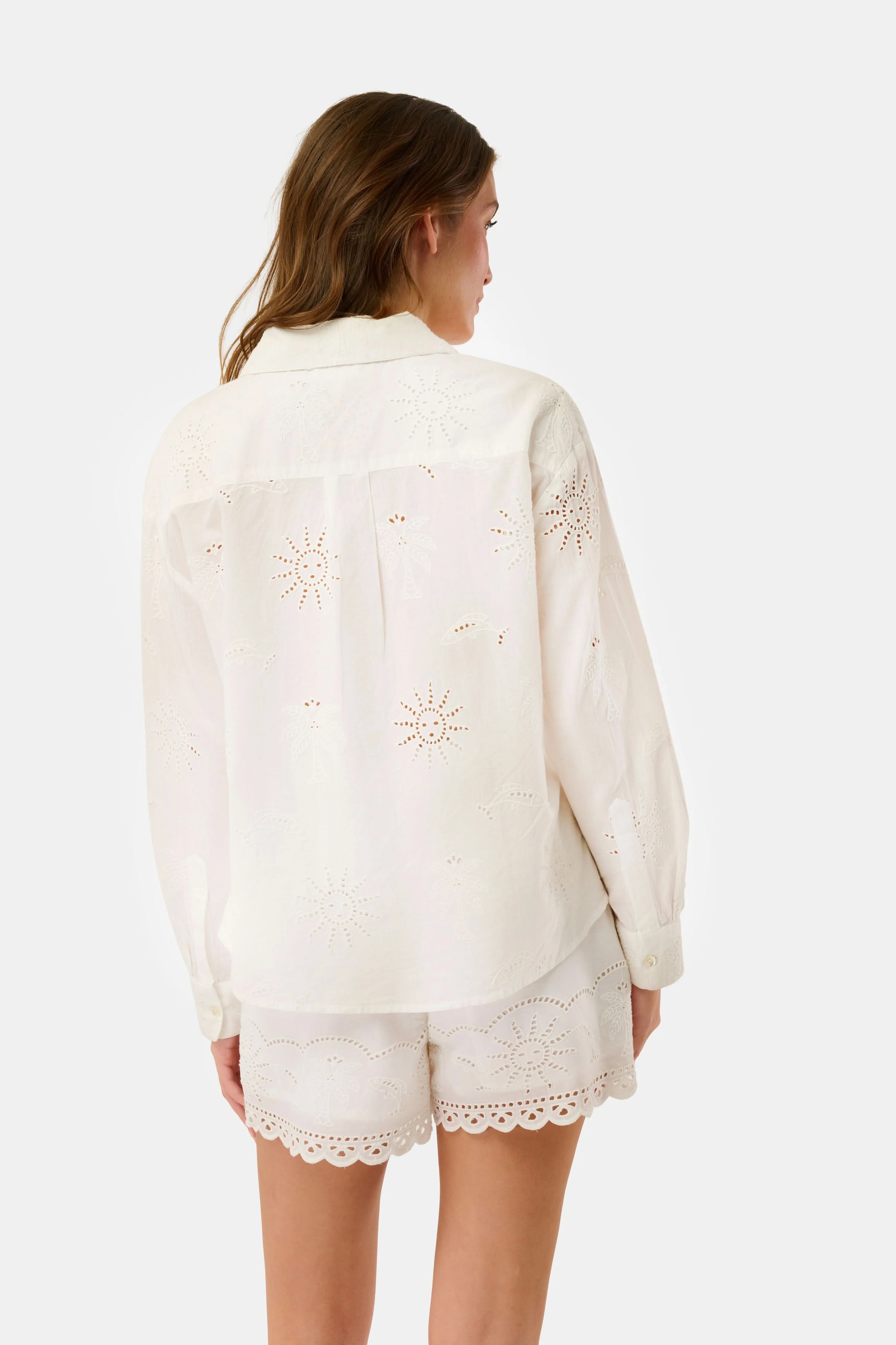 Sunny Days Eyelet Girlfriend Shirt - Image 4